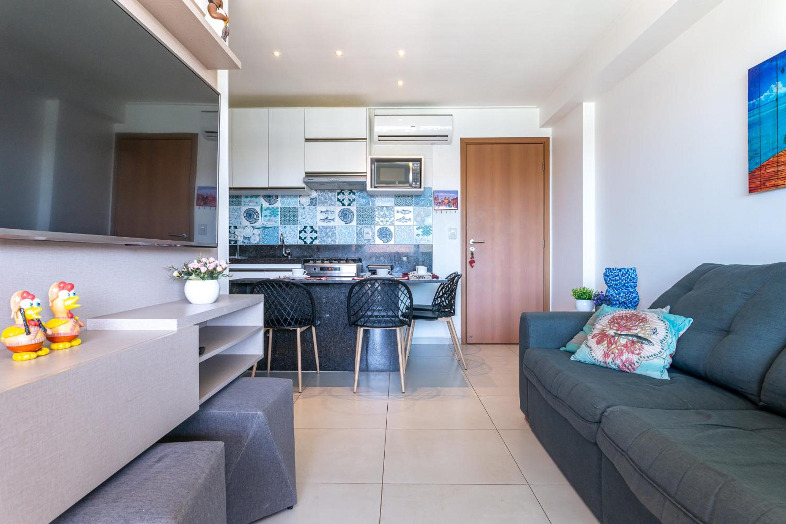 Flat 2 quartos em Porto, Cupe Beach Living (pé na areia).