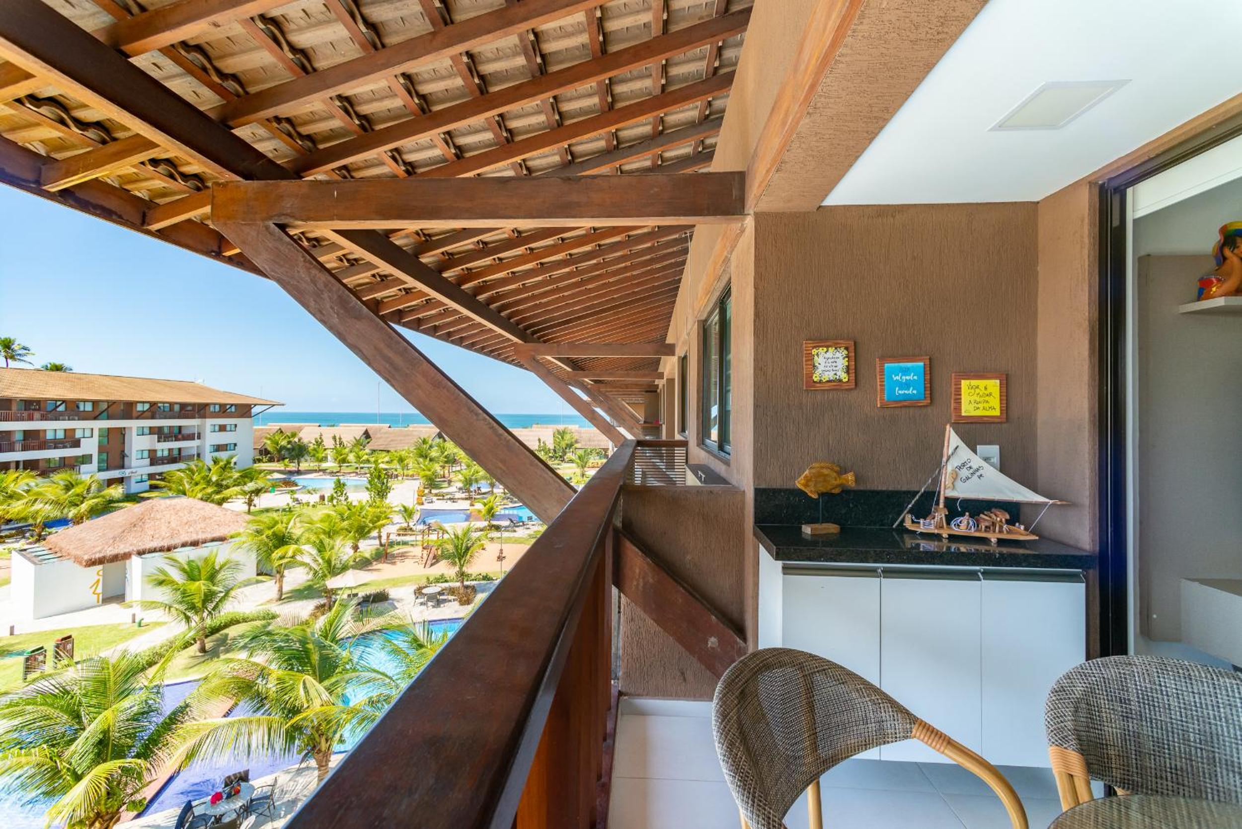 Flat 2 quartos em Porto, Cupe Beach Living (pé na areia).