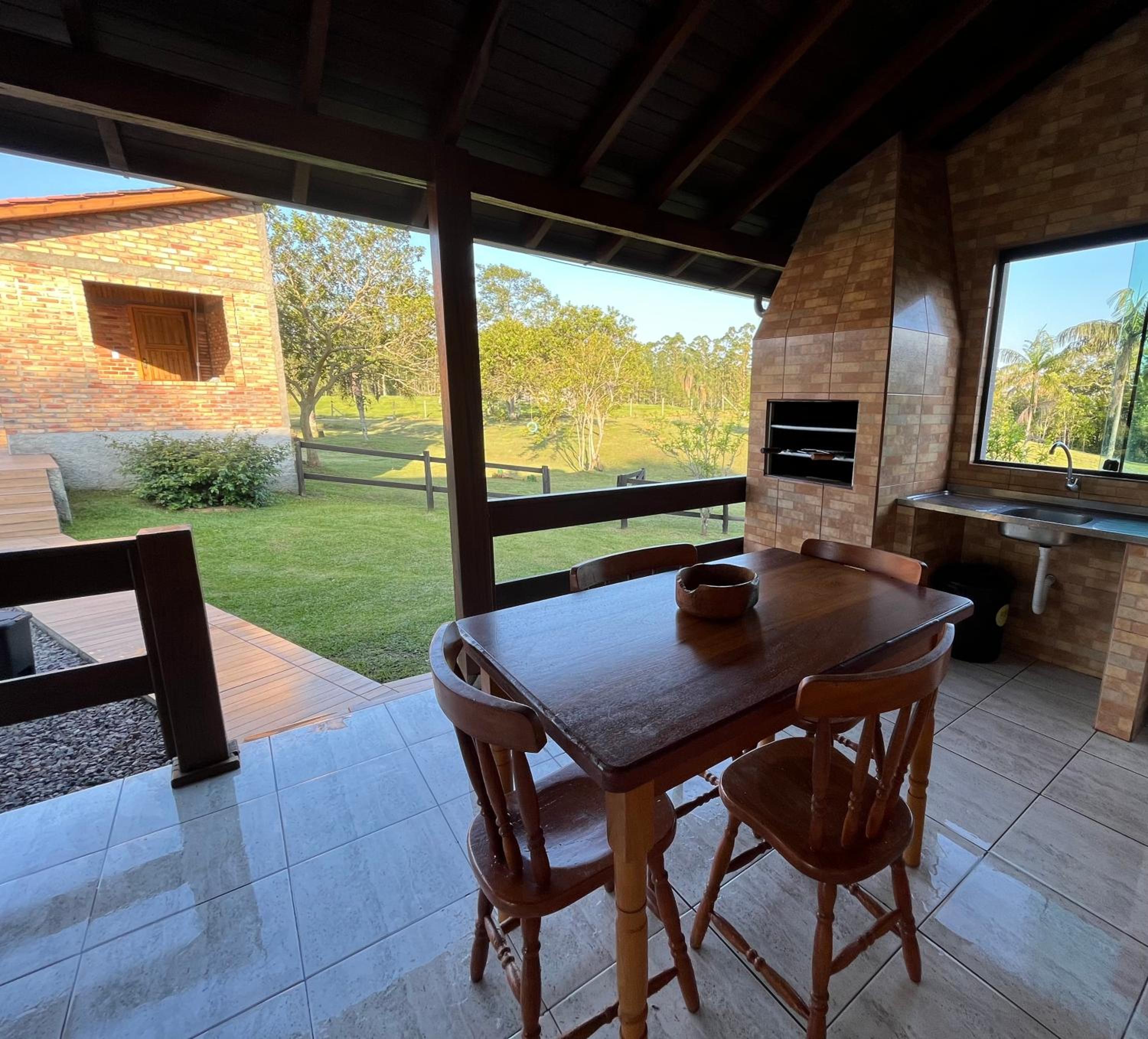 outdoor BBQ area