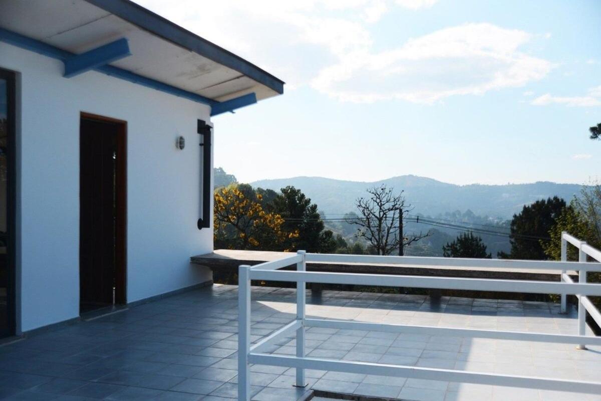Architect house with view, garden and fireplace