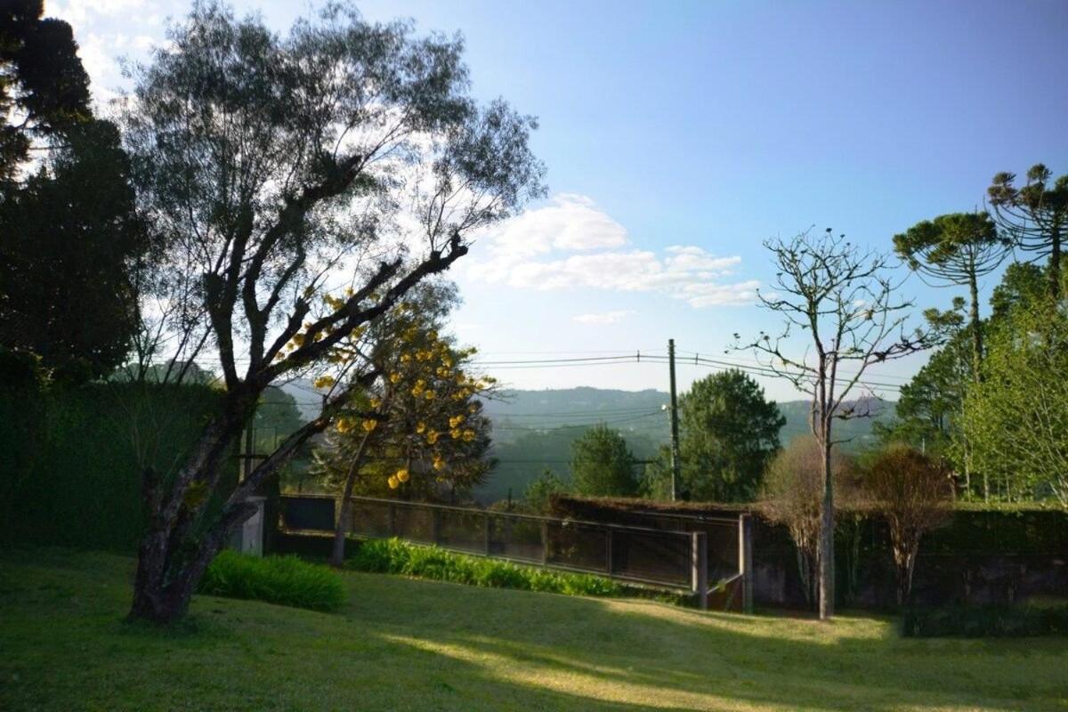 Architect house with view, garden and fireplace