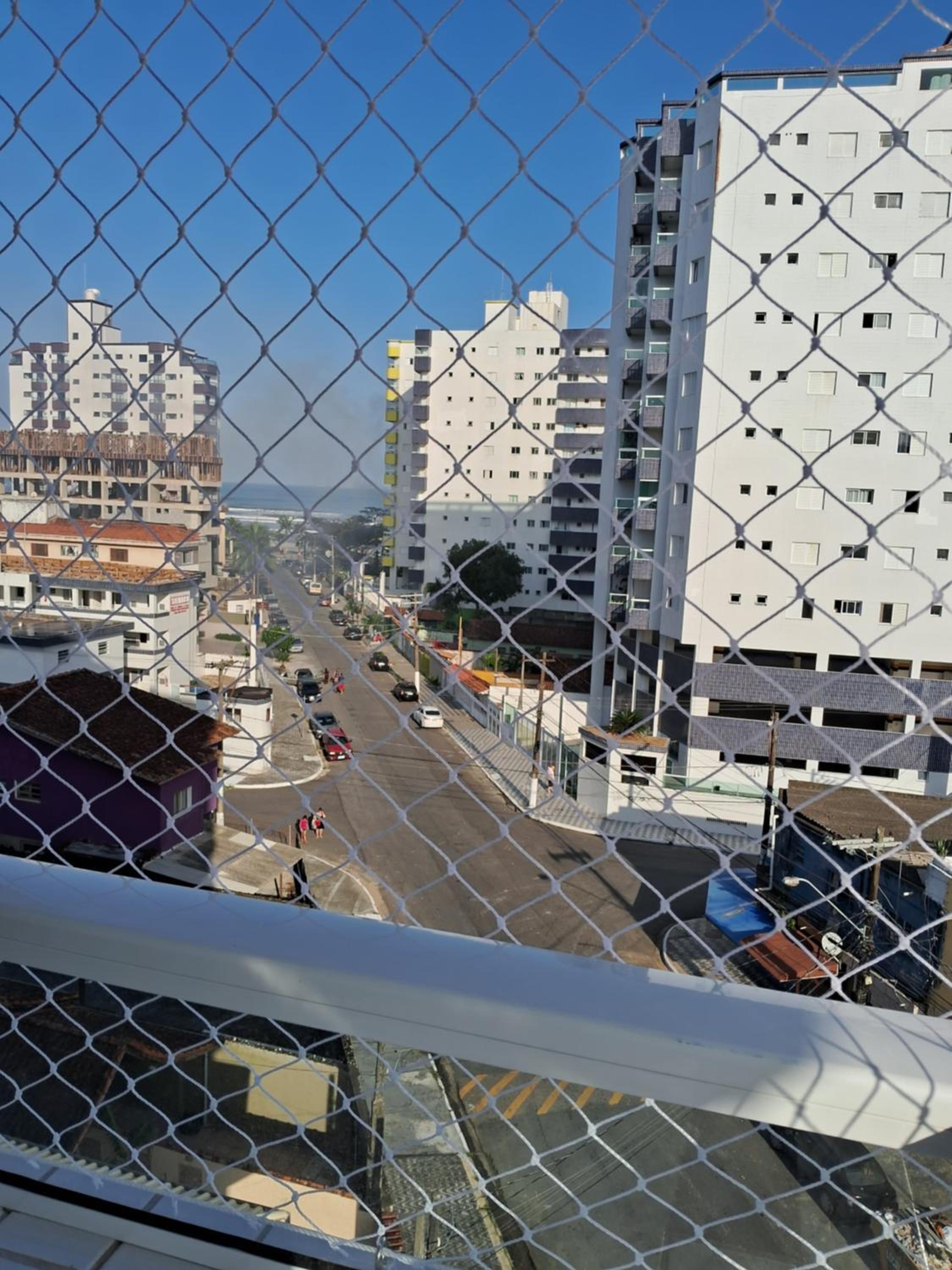 Apartamento novo vista do mar 64m2 2 dorms Wi-fi estacionamento grátis Praia Grande Mirim