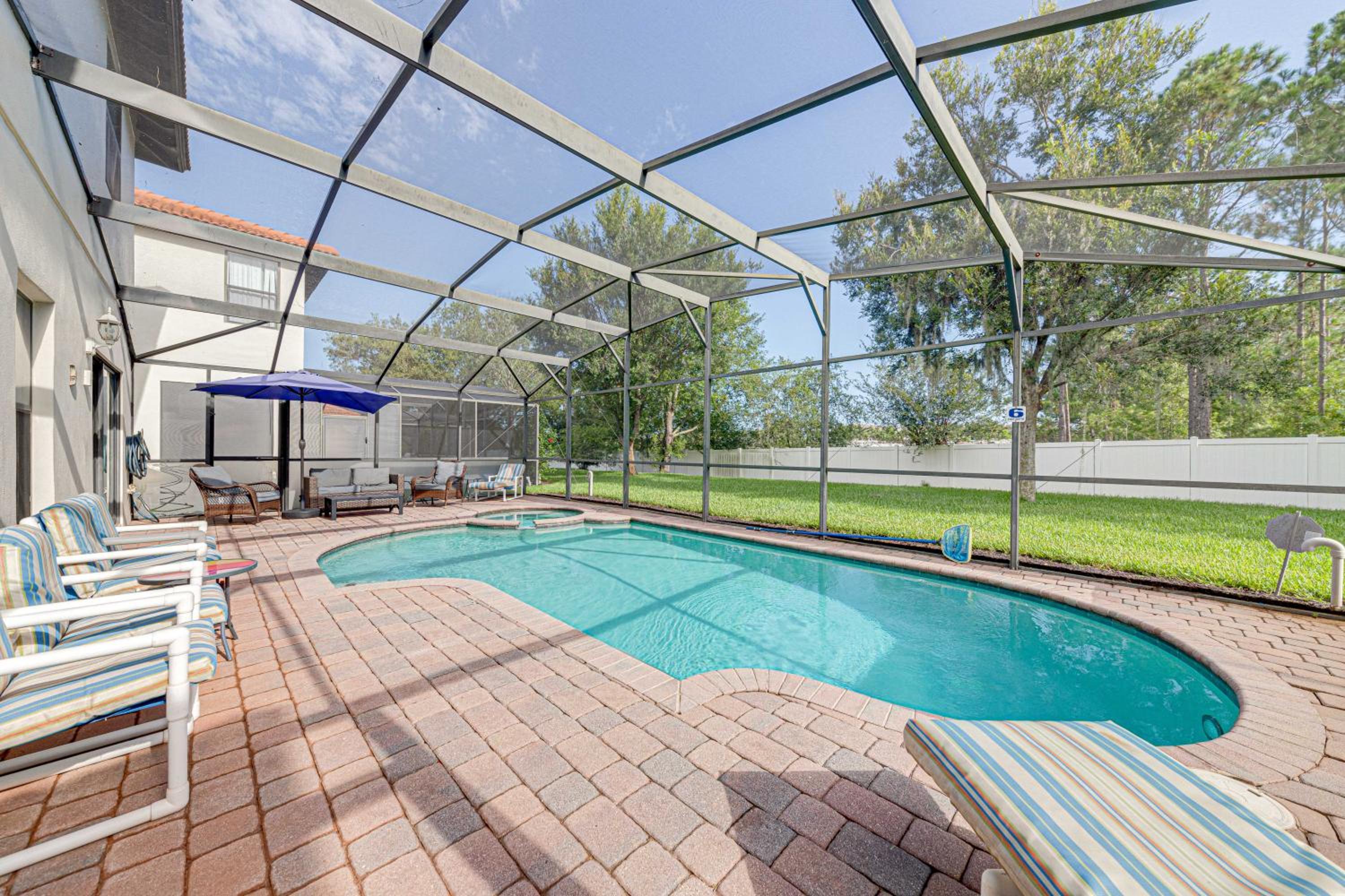 Affordable 4 Br Luxury Villa near Disney/Private Pool/Arcade/Game room