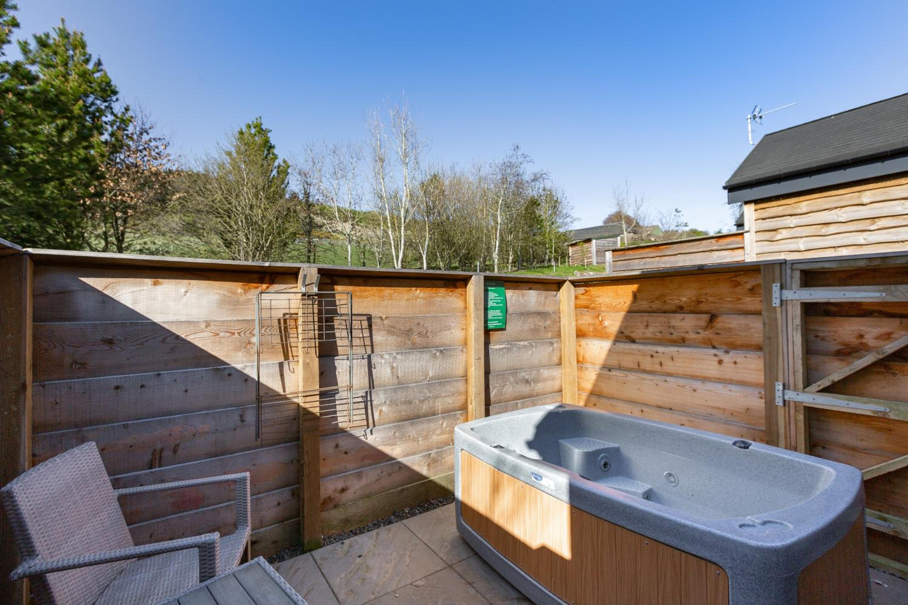 Hedgehog Lodge with Hot Tub view 5