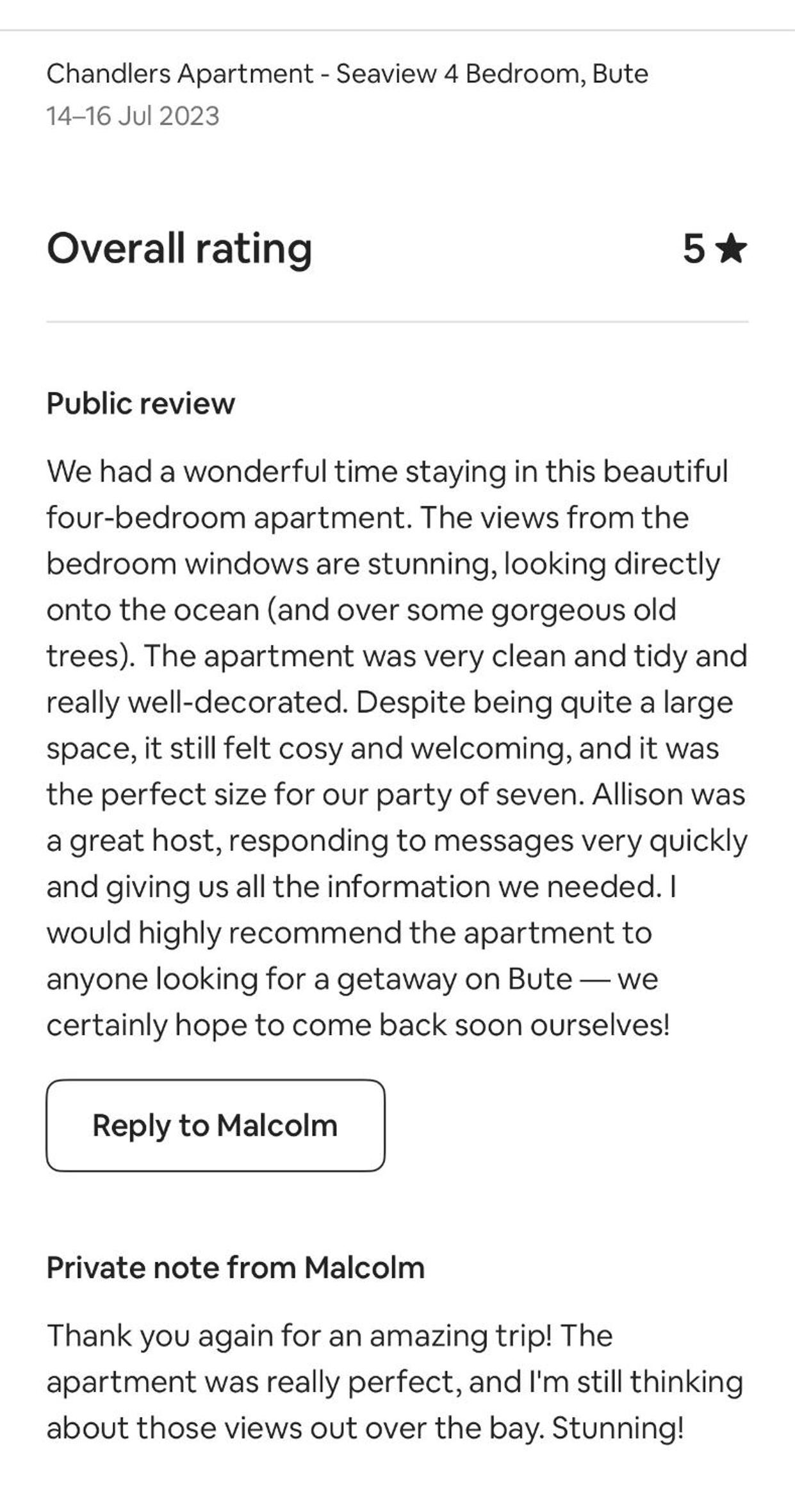 The Apartment - Chandlers