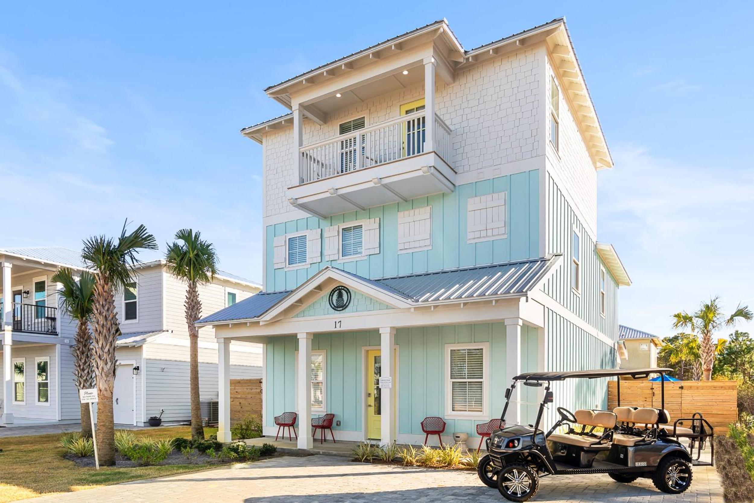 Private Pool Free 6 Seat Golf Cart 5 Min to Beach view 2