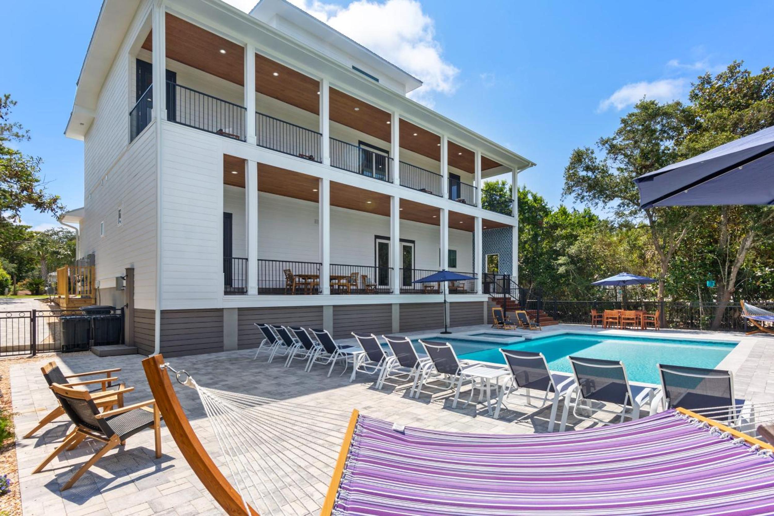 Private Pool Spa Golf Cart 2 Min to Private Beach view 2