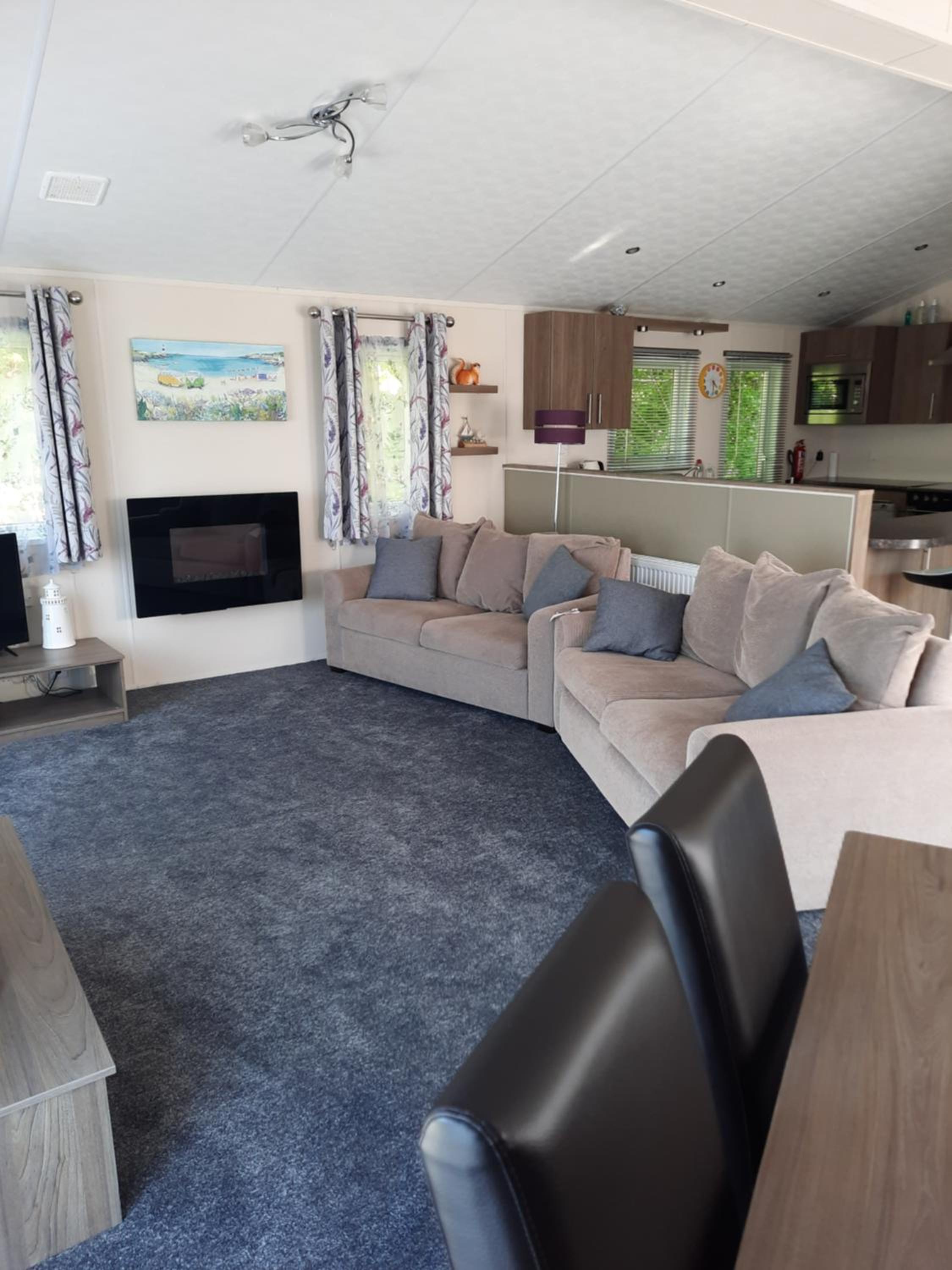Luxury Lodge sea view at Bideford Bay Hoilday Park Parkdean Resorts view 2