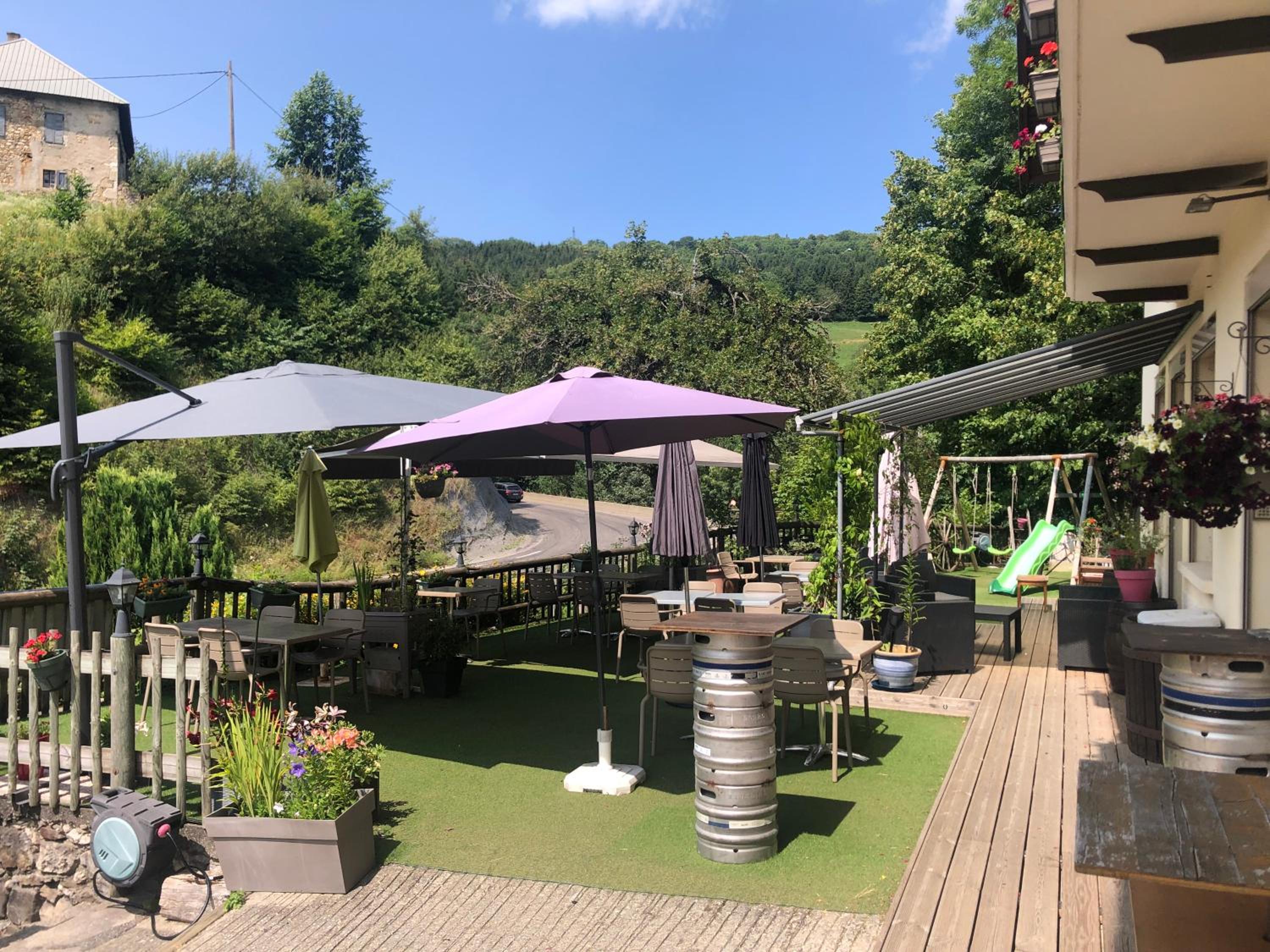 outdoor BBQ area