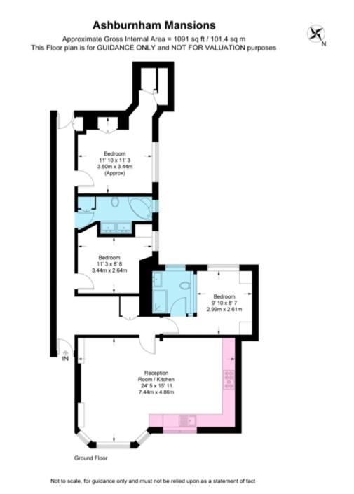 Modern Chelsea Flat, 3Bd 2Bath, with Parking