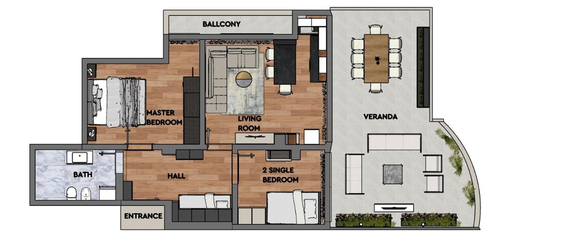 Vacation Vibes - Modern Apartment in Golem near sea