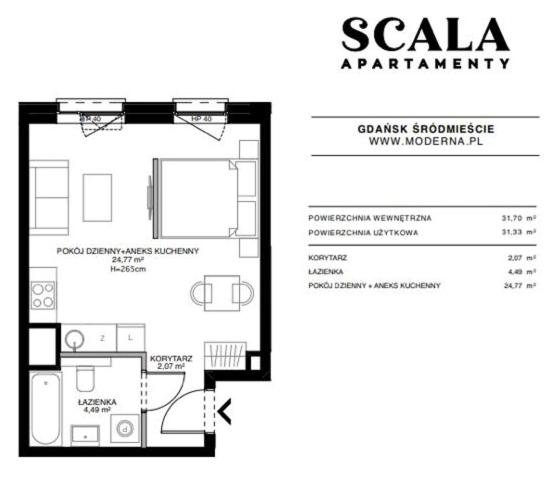 SCALA City Center Premium Apartments & Parking #Gdańsk by Acznowy