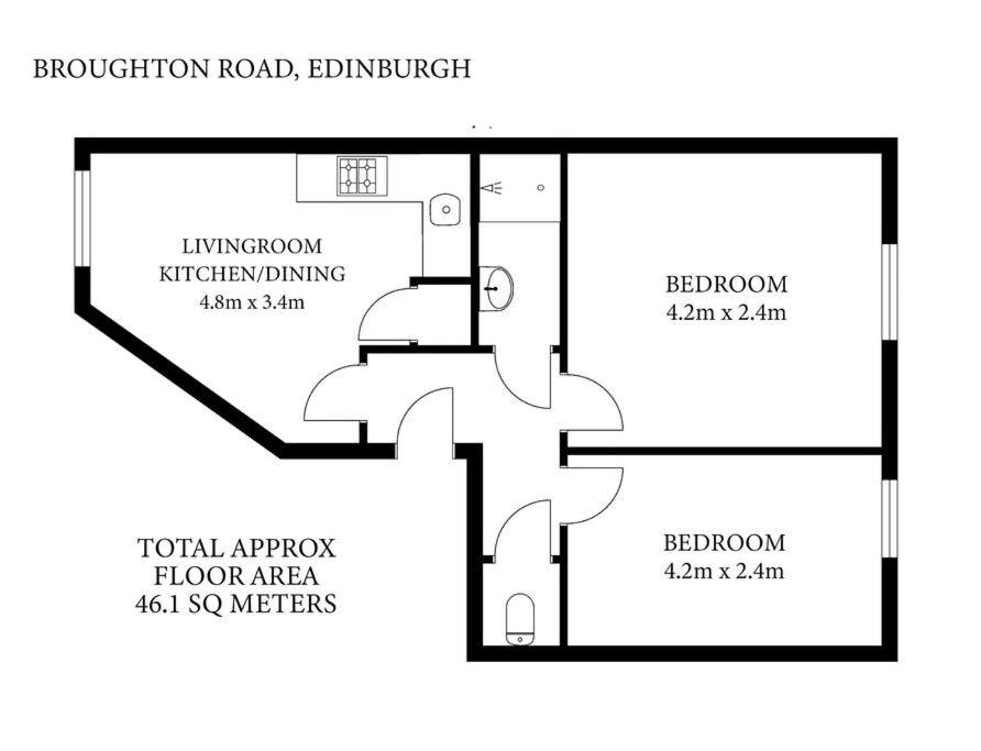 Cosy & Central Broughton 2BR Apt near City Centre