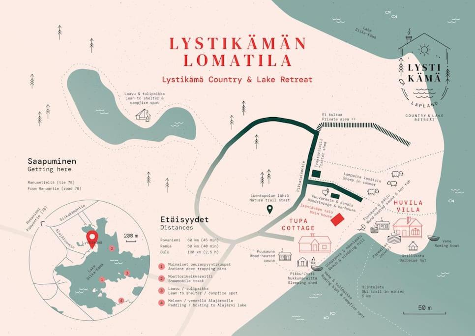 Lysti Cottage by the lake and magical countryside