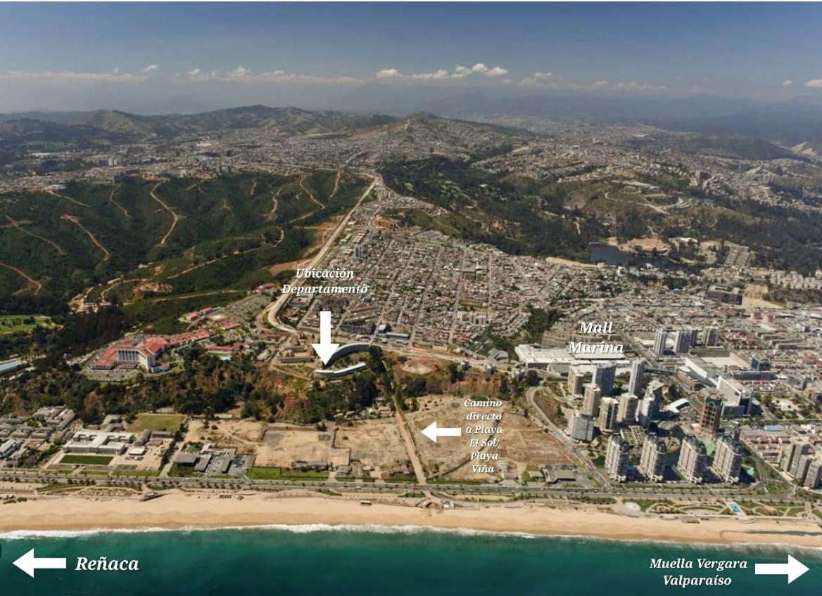 Espacioso y Hermoso departamento con vista 180º al mar insuperable! Excelente ubicación, conexión directa a la playa - caminable, con estacionamiento, vigi