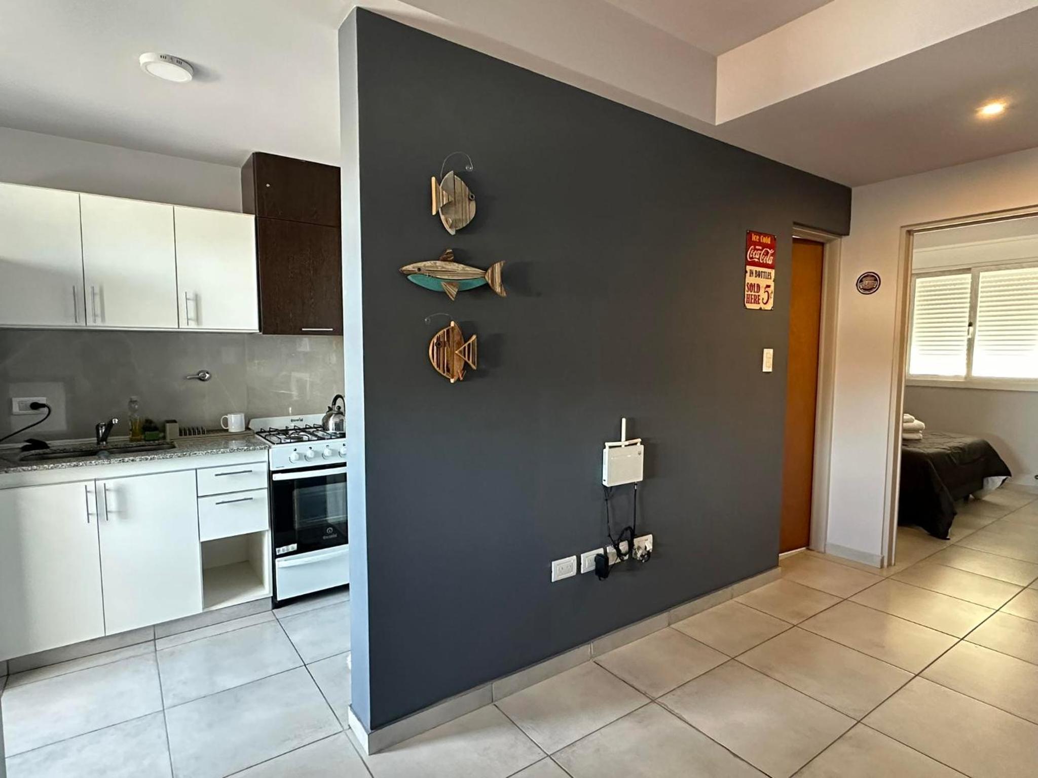 Departamento por día para 4 personas con cochera cubierta en Bahía Blanca