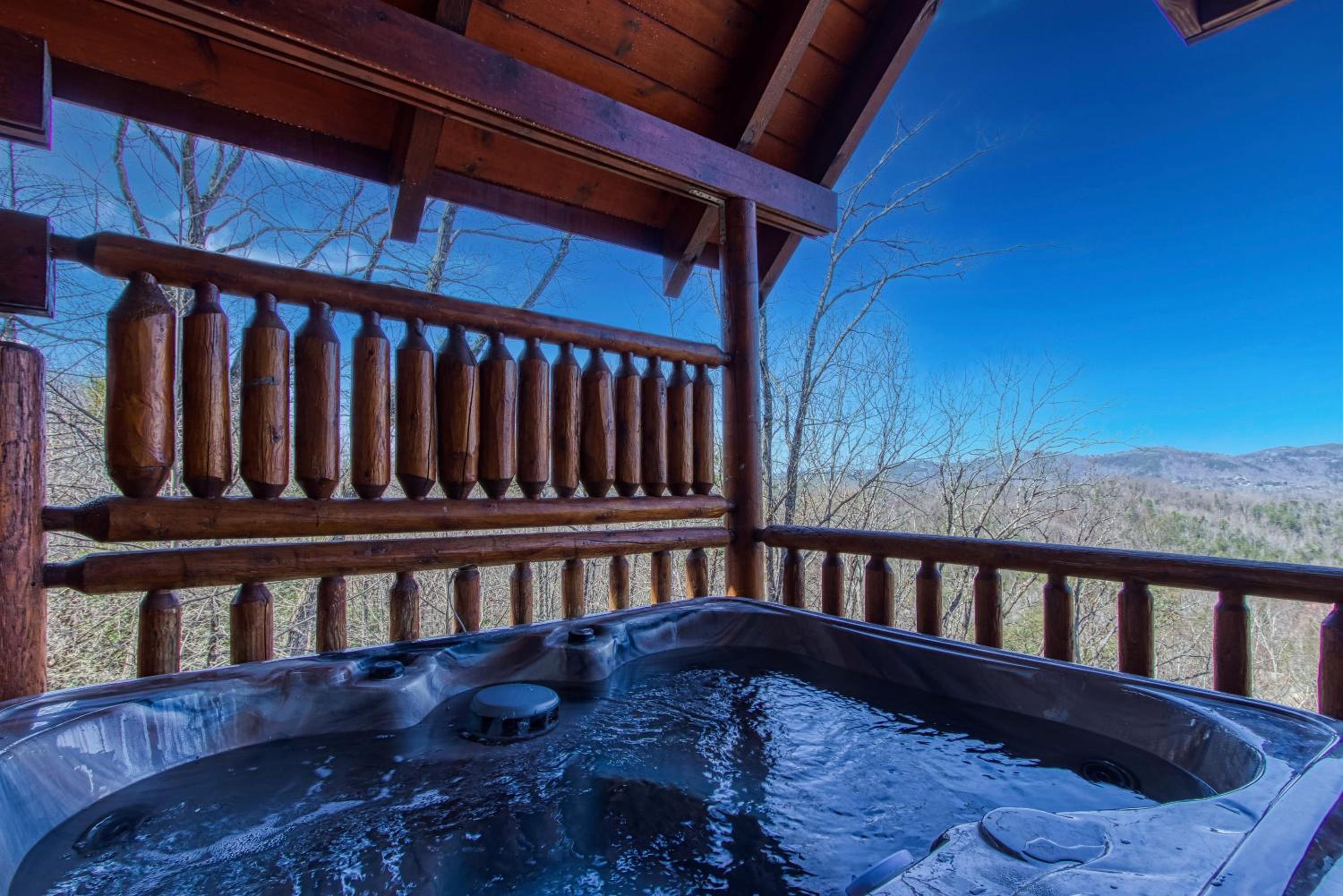 Tree Tops, Hot Tub, Pool table, WIFI, 560 FREE tickets each paid day view 3