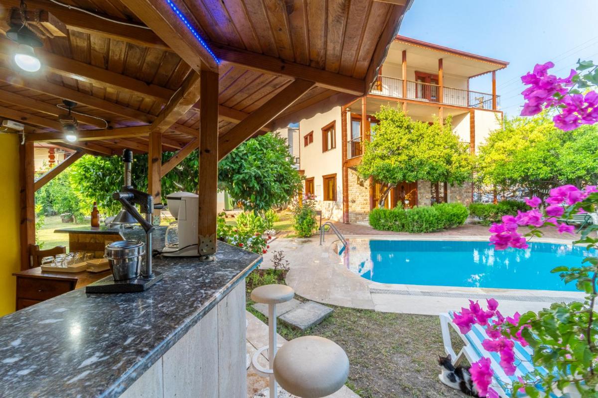 outdoor BBQ area