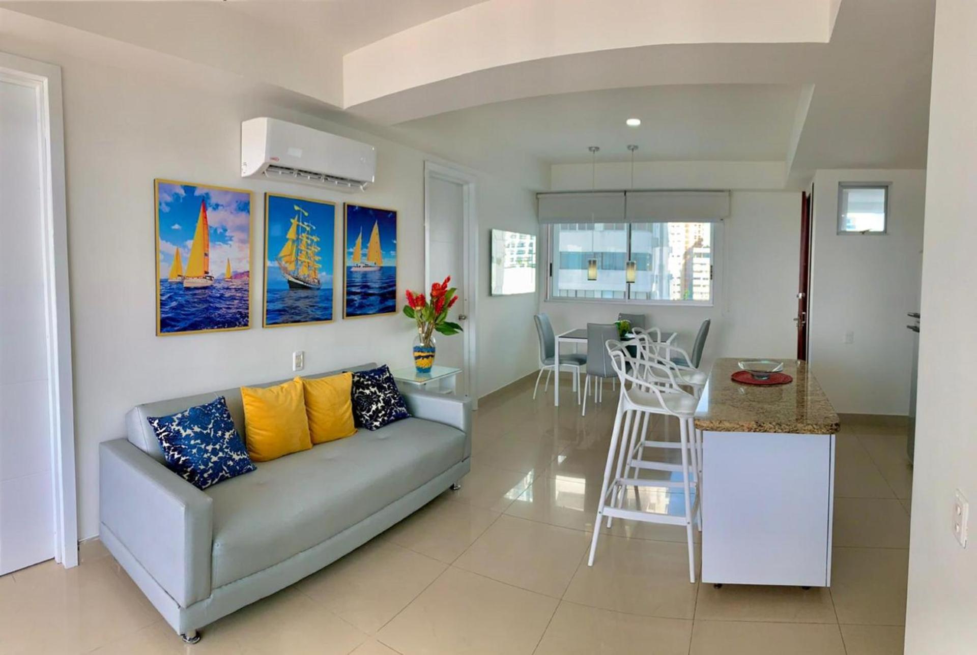 Apartment P1-6 Facing the sea with pool and Wifi