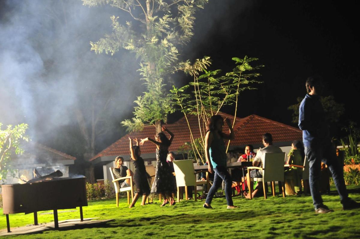 outdoor BBQ area
