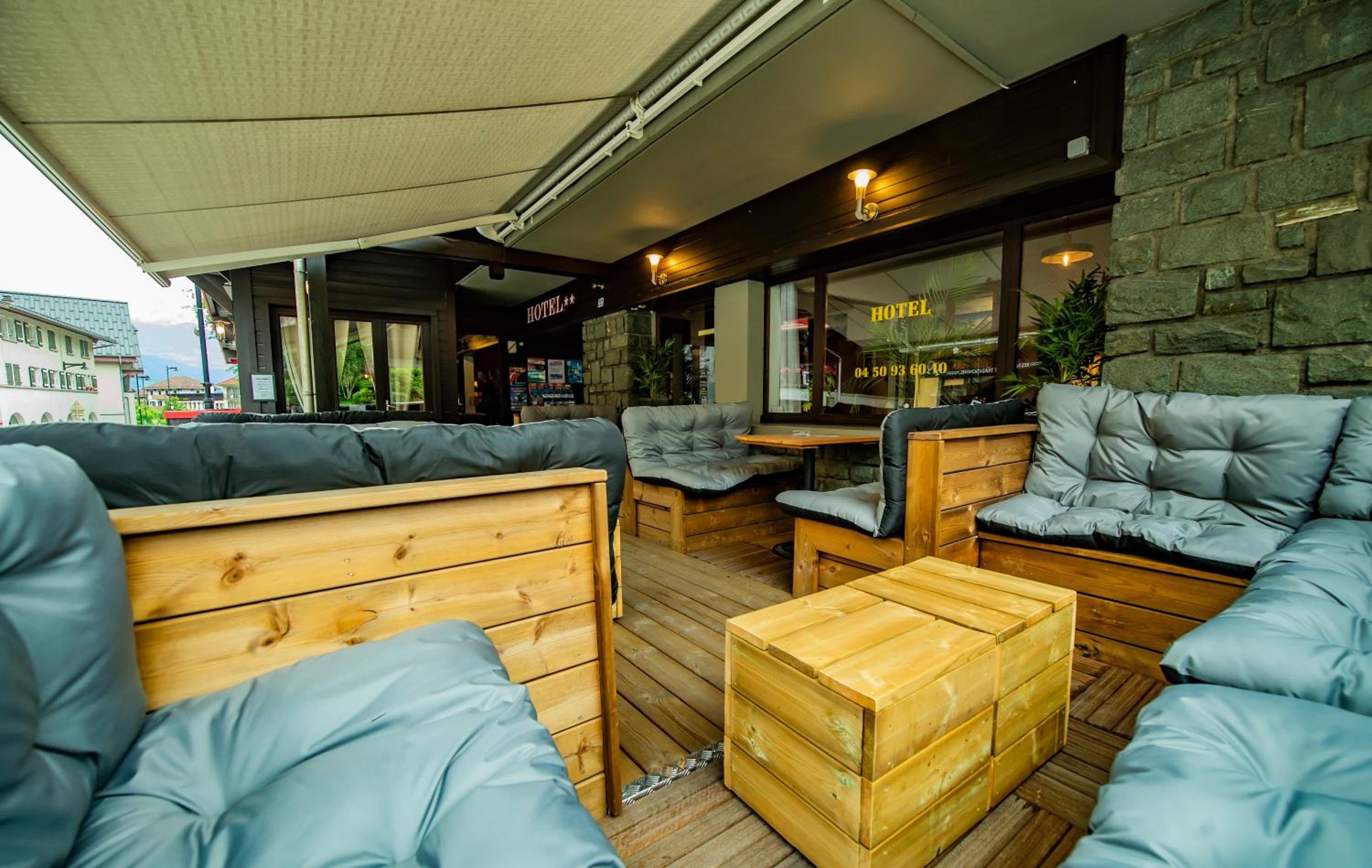 outdoor BBQ area