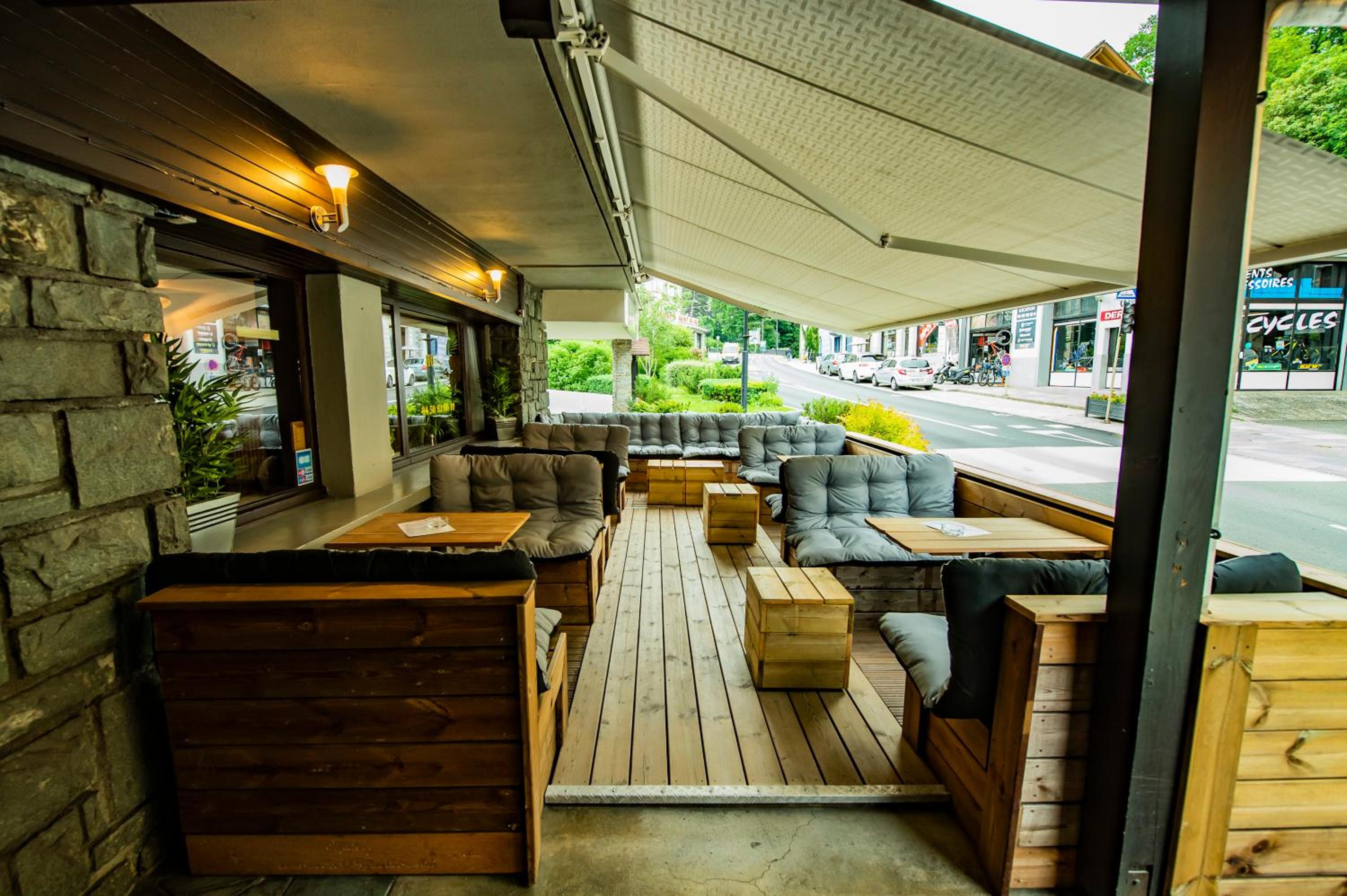 outdoor BBQ area