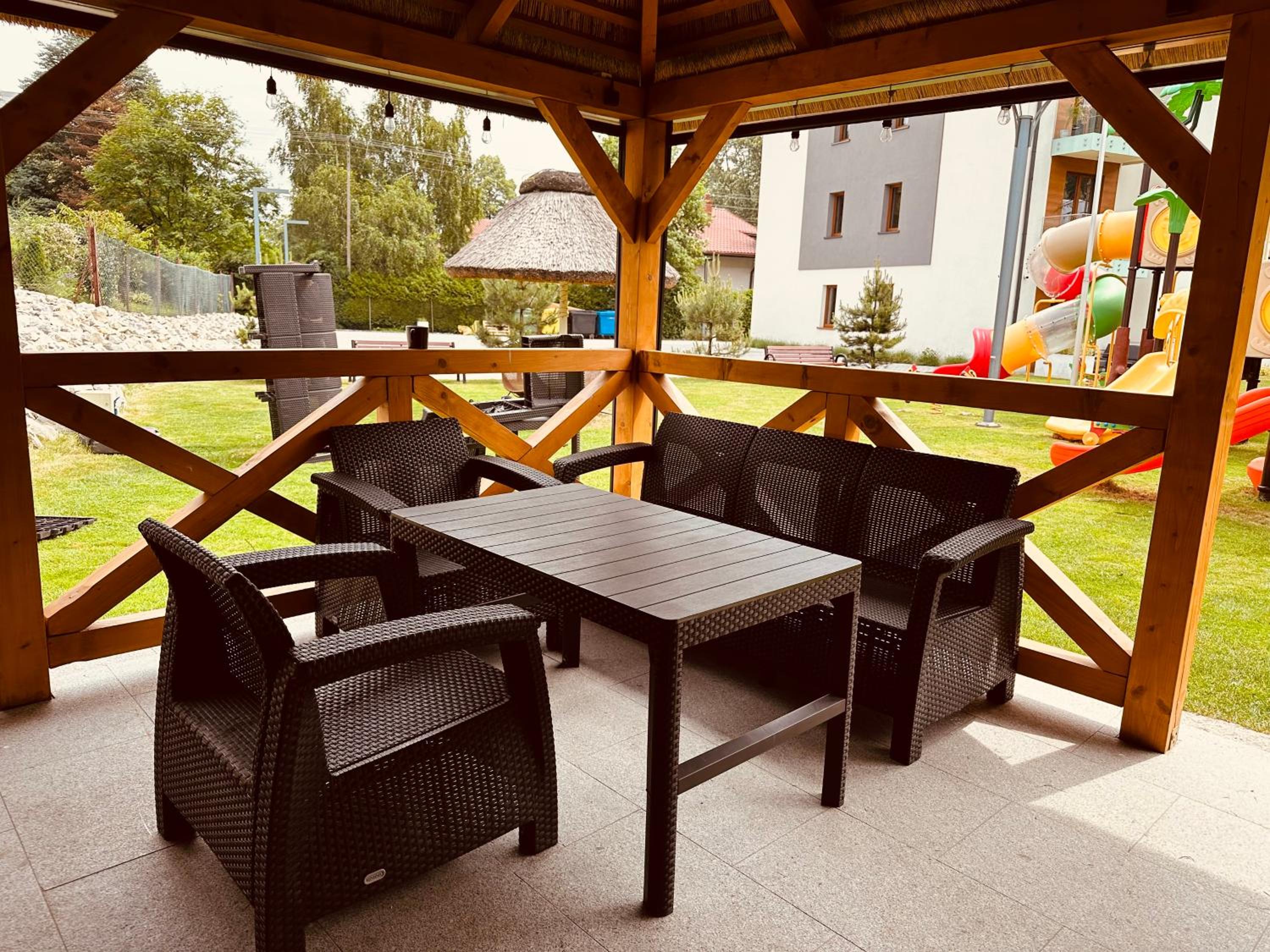 outdoor BBQ area