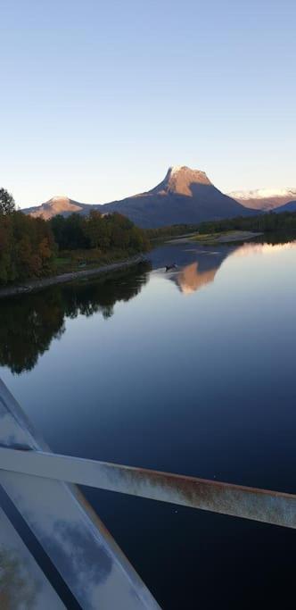 House near Reisa national park, Aurora and the Midnight sun