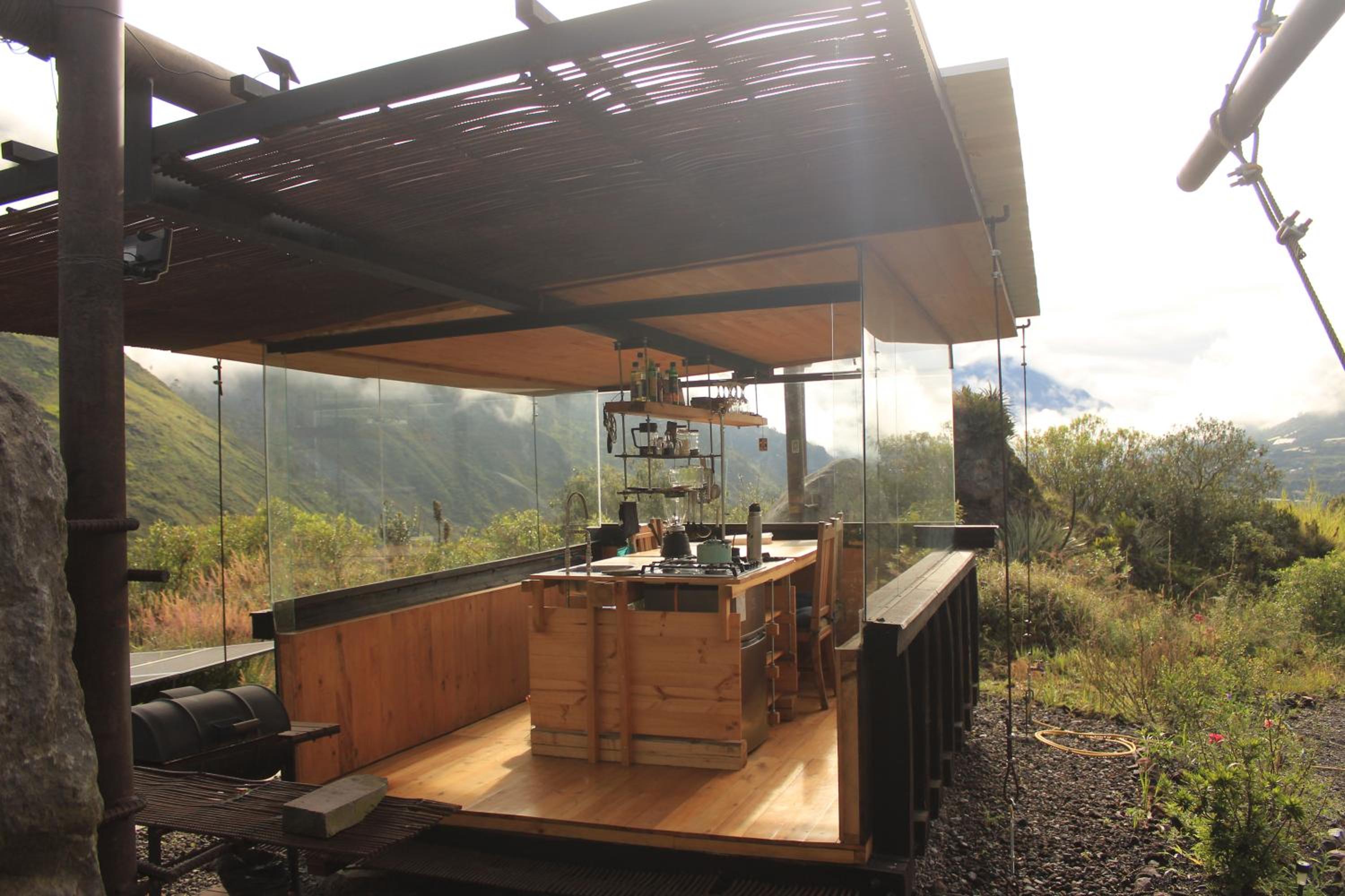 Volcán Tungurahua y arquitectura - Energía Renovable