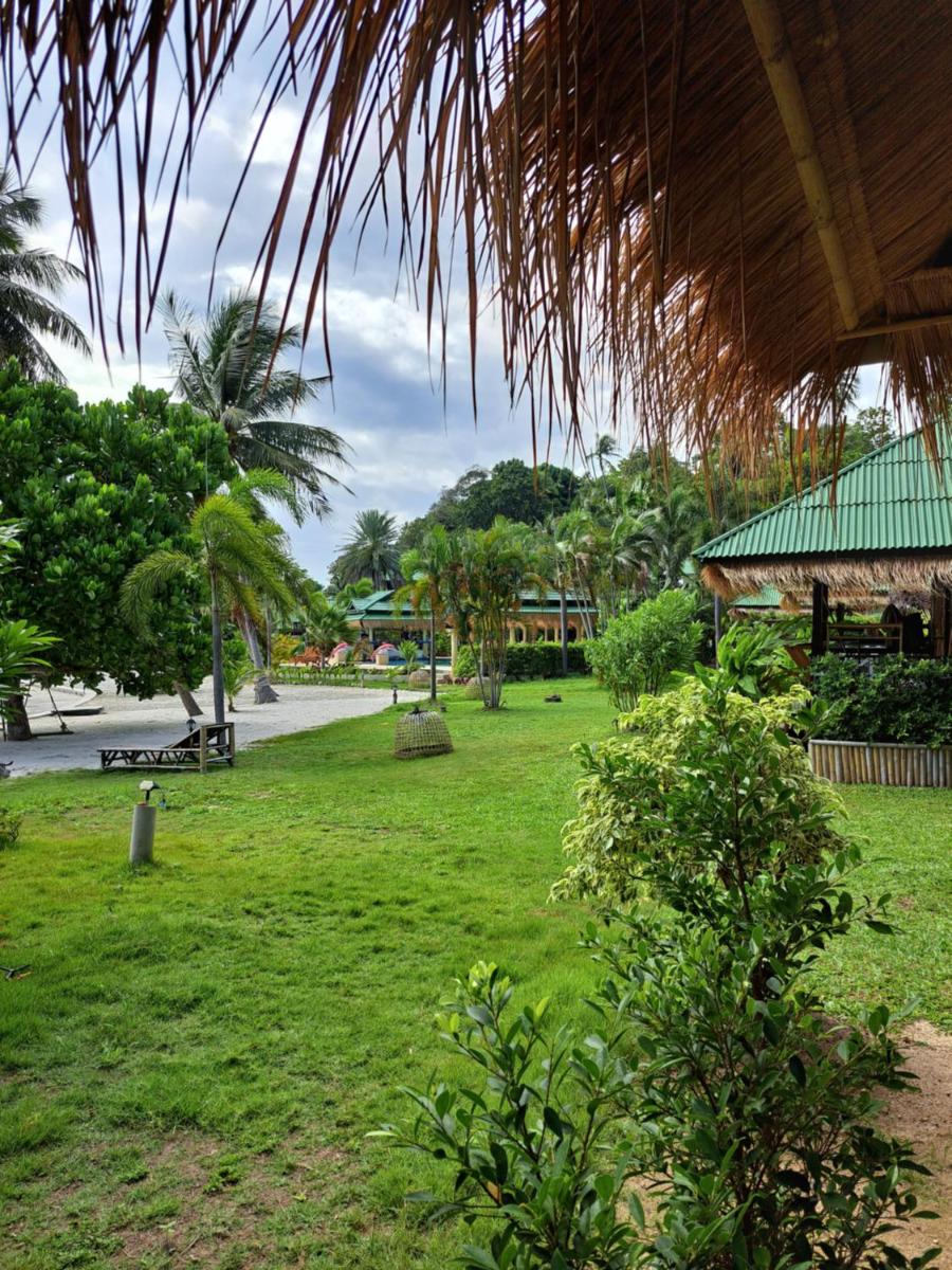 outdoor BBQ area