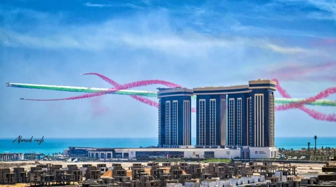 Down Town New Alamien overlooking iconic towers, hotels and sea view 2