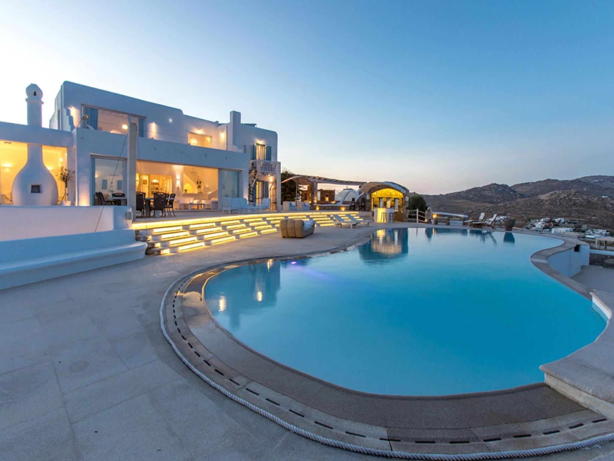 Spectacular Kalafatis Villa 5 Bedrooms Villa Vibhu Private Jacuzzis view 2