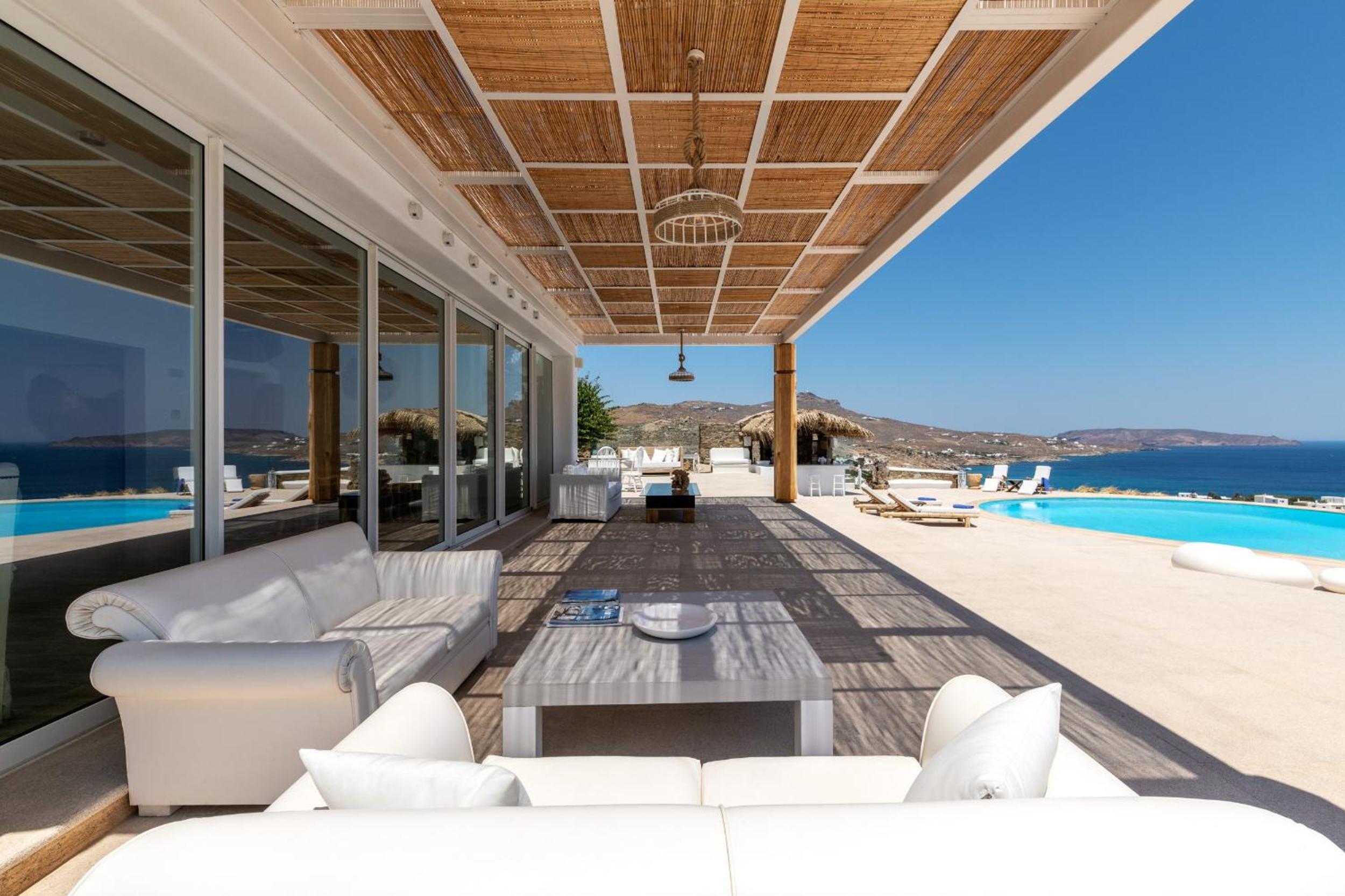 Spectacular Kalafatis Villa 5 Bedrooms Villa Vibhu Private Jacuzzis view 4