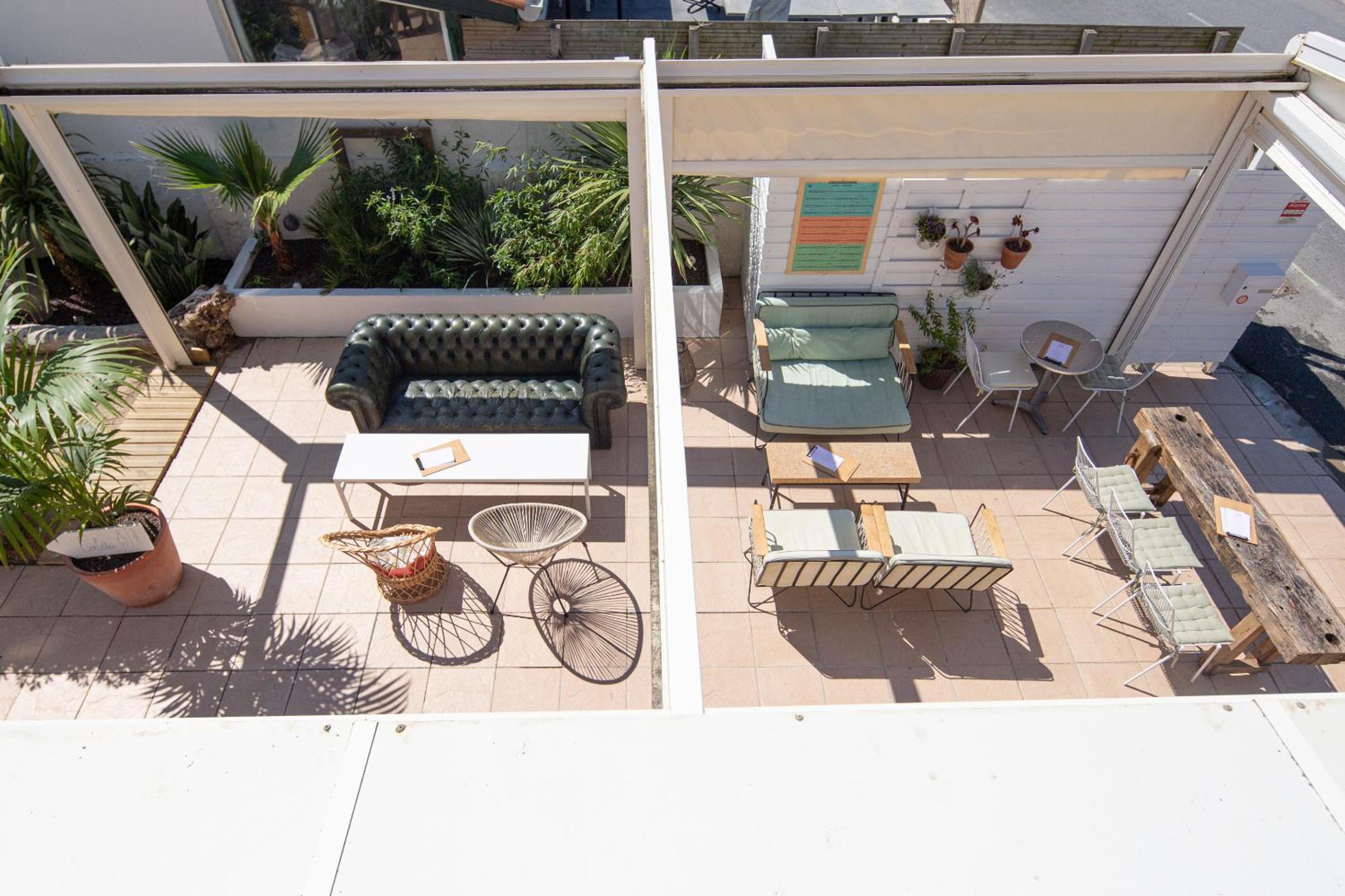 outdoor BBQ area