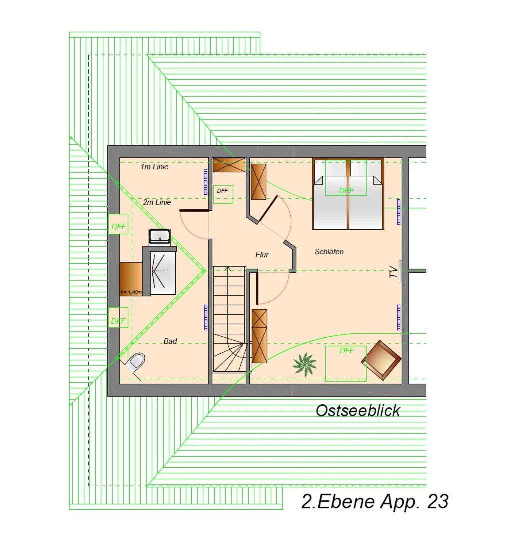 Suite MAGNI mit Blick zum Privatstrand - Odins Blick Wohnung 23 - ruhige Lage, Sauna