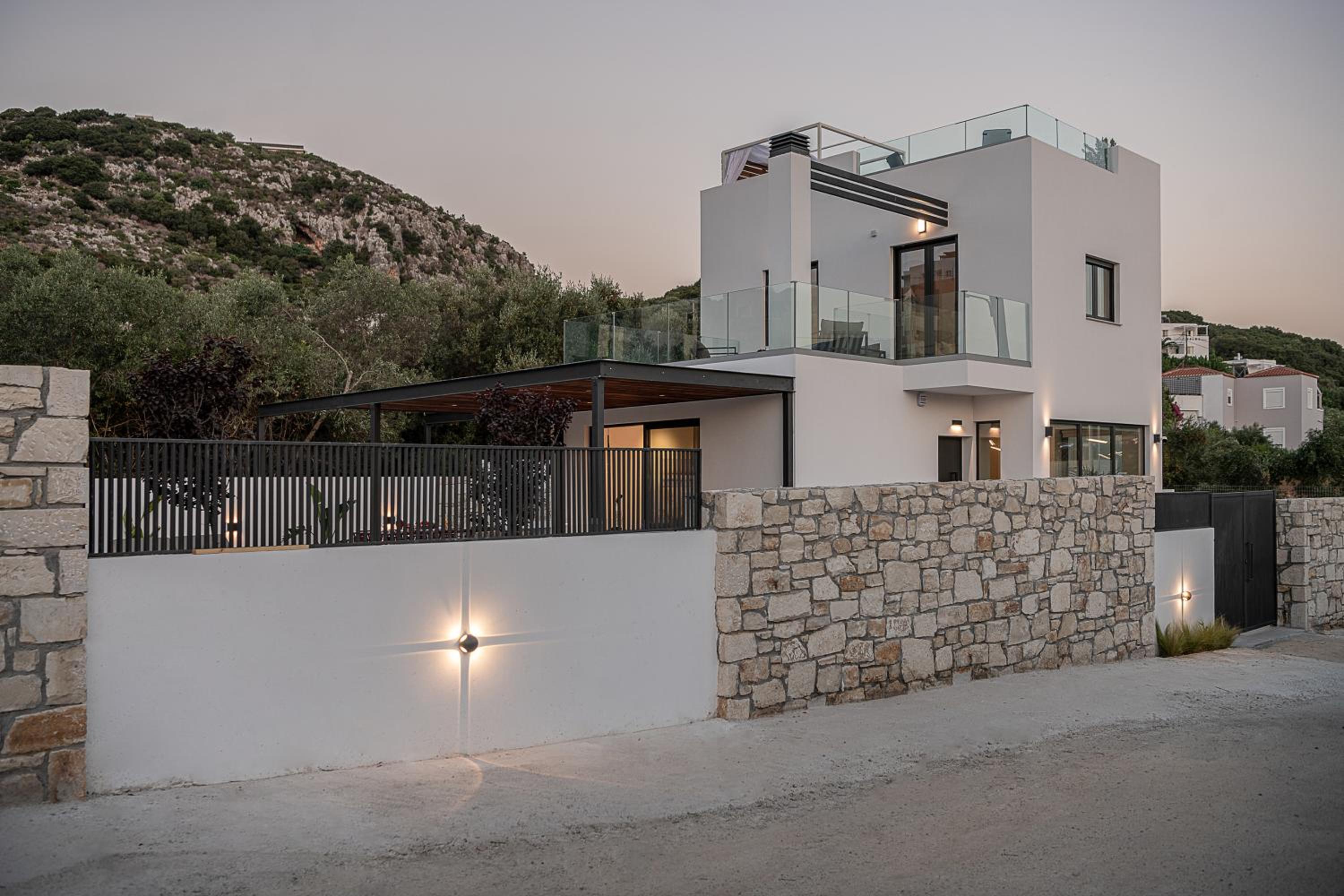 Avrilia Seaside Villa Heated Pool view 5