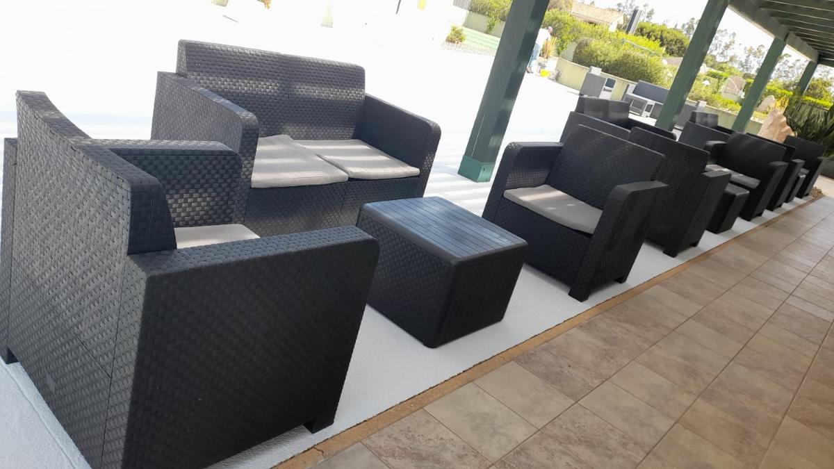 outdoor BBQ area