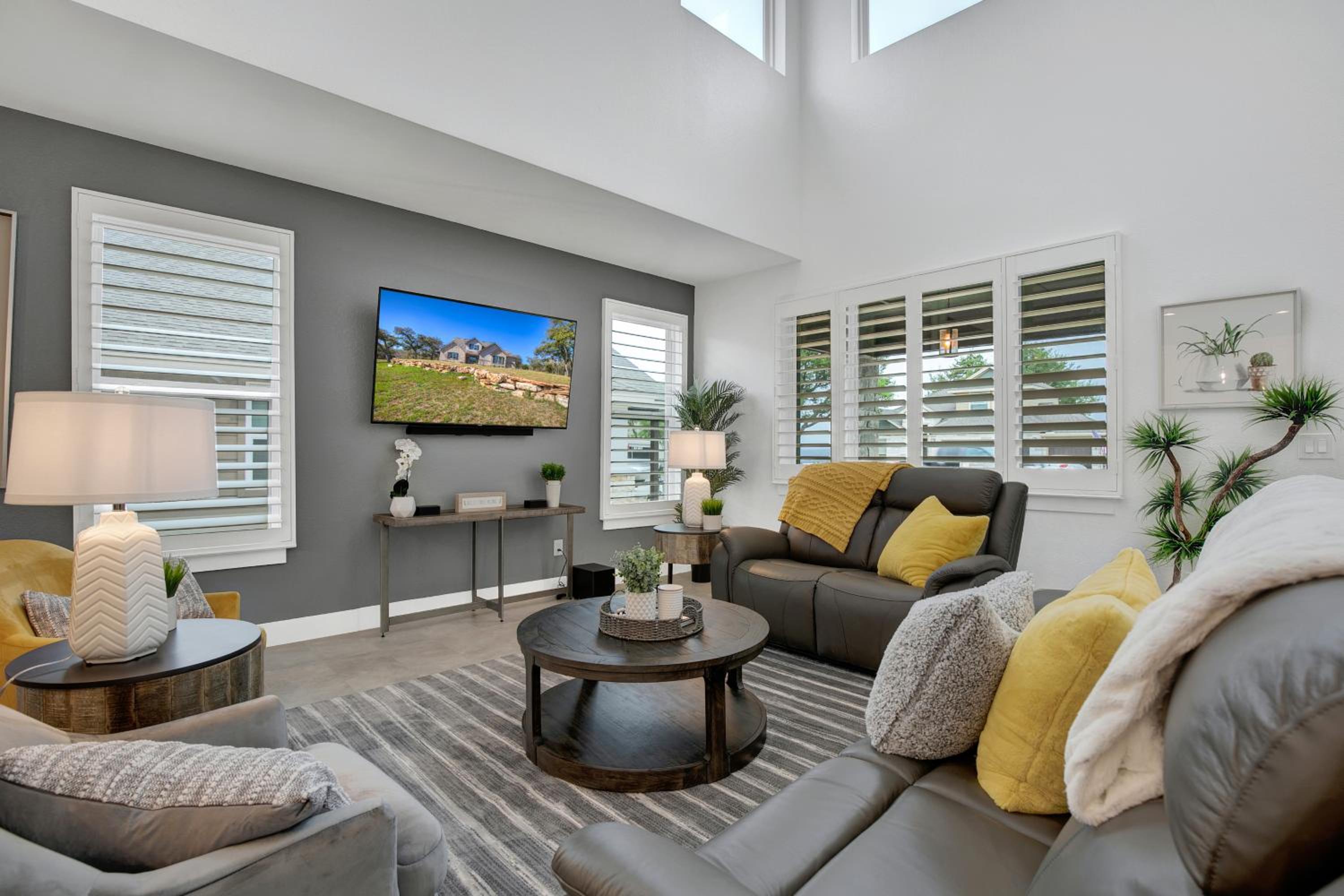 Soaring 2-Level Point Venture Home on Lake Travis