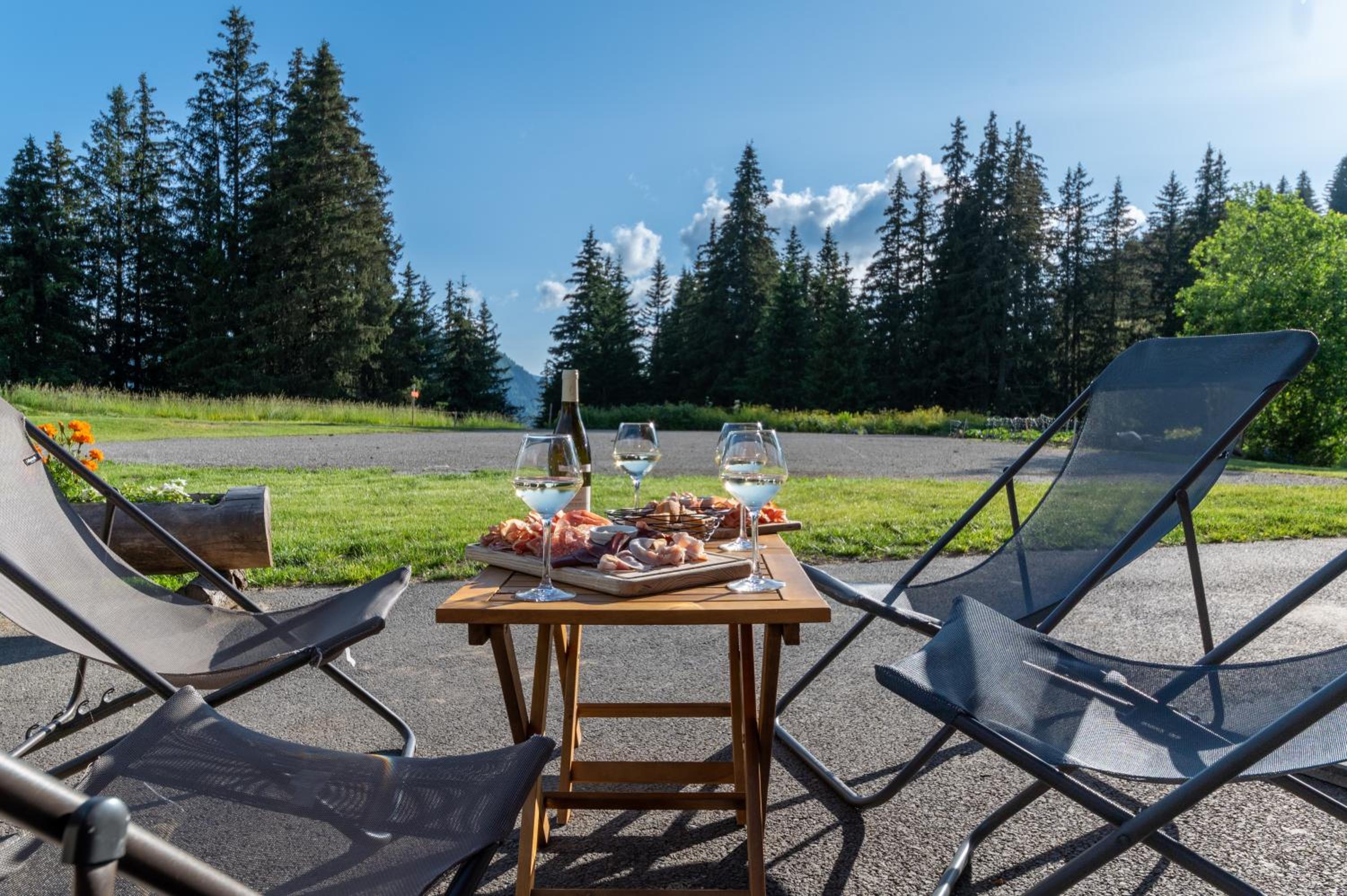 outdoor BBQ area