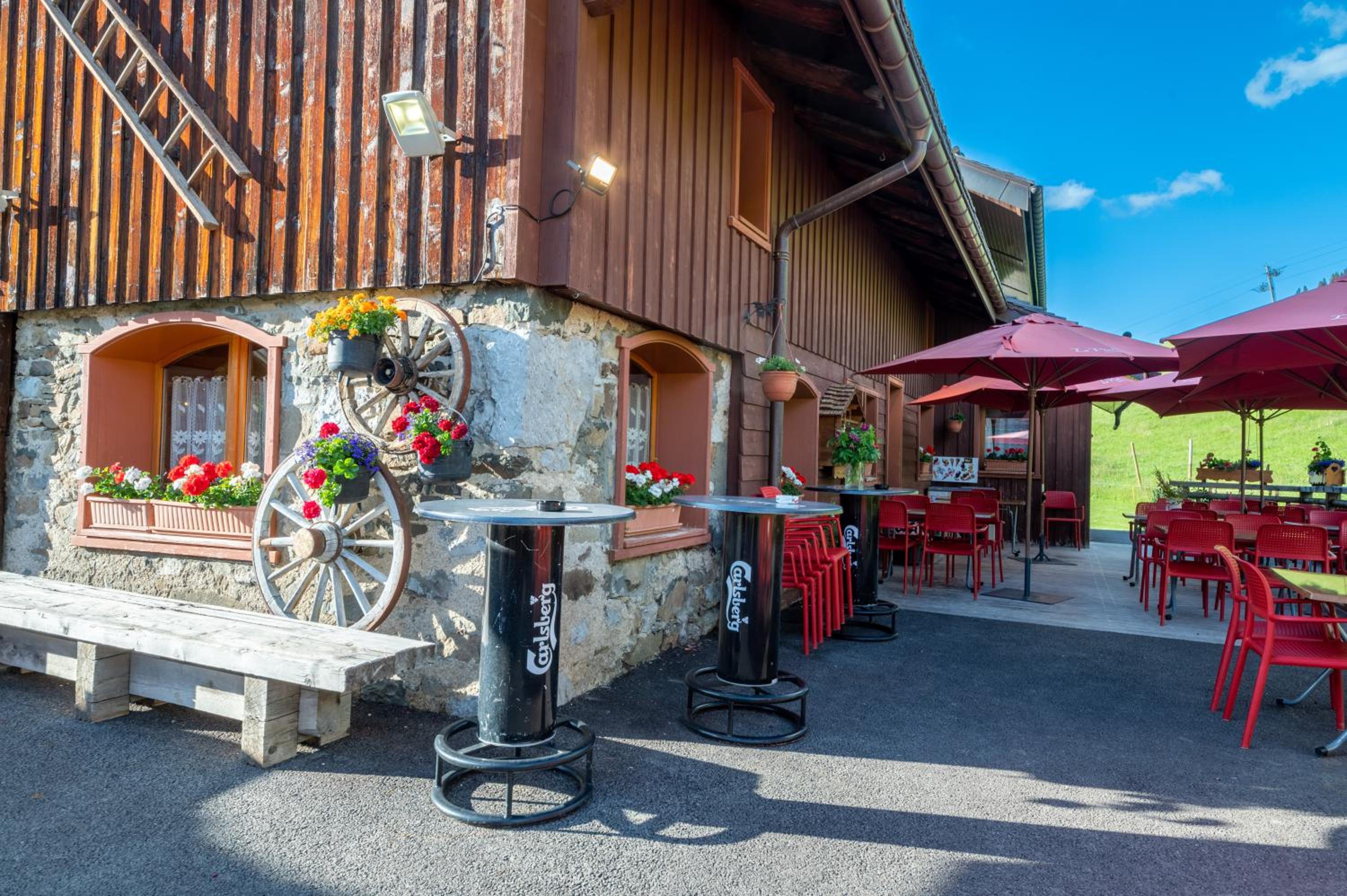 outdoor BBQ area
