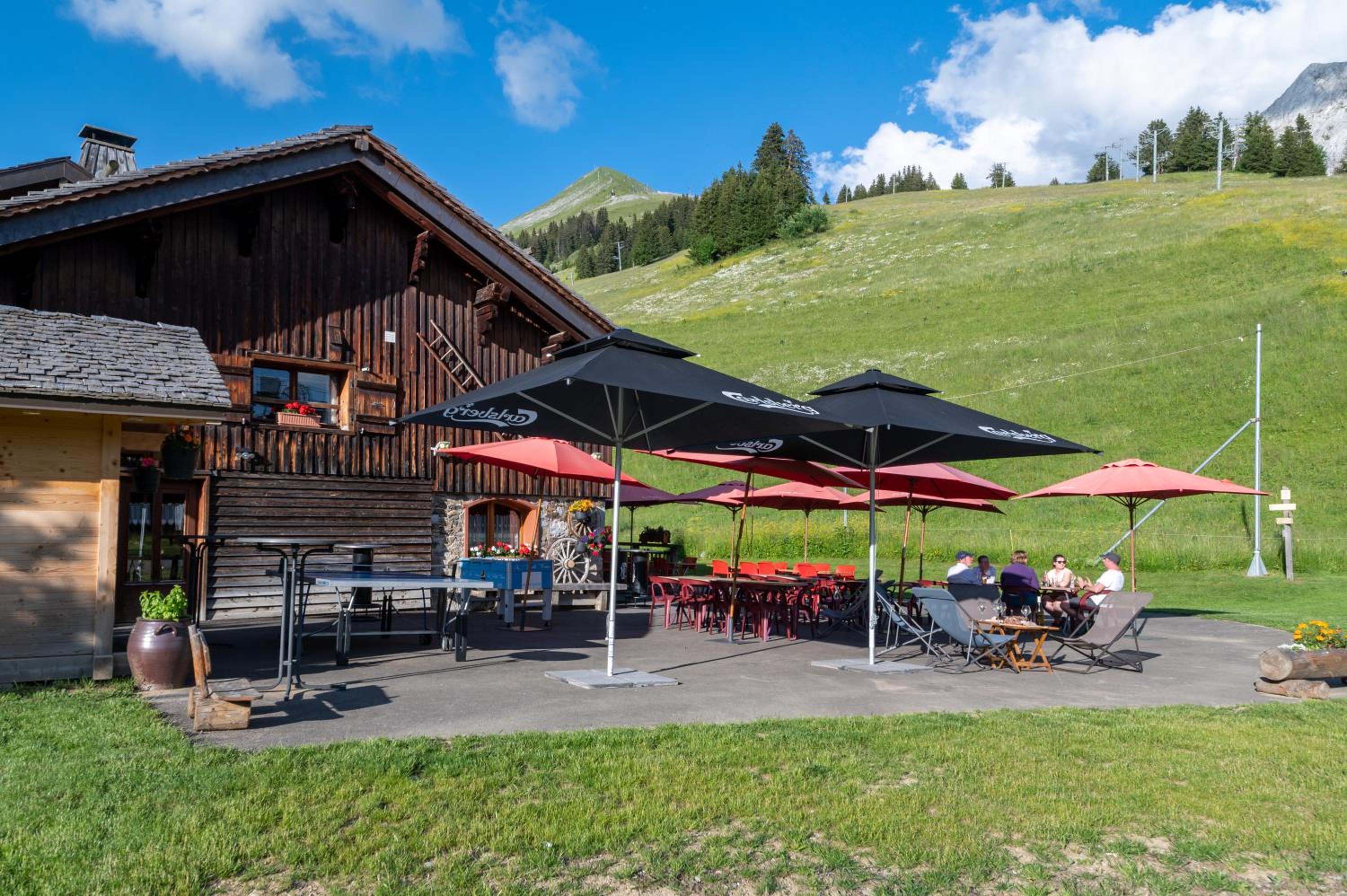 outdoor BBQ area
