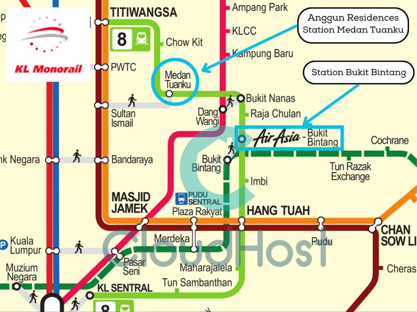 Anggun Homestay King Bed Studio KL City Bukit Bintang by Cloud Host