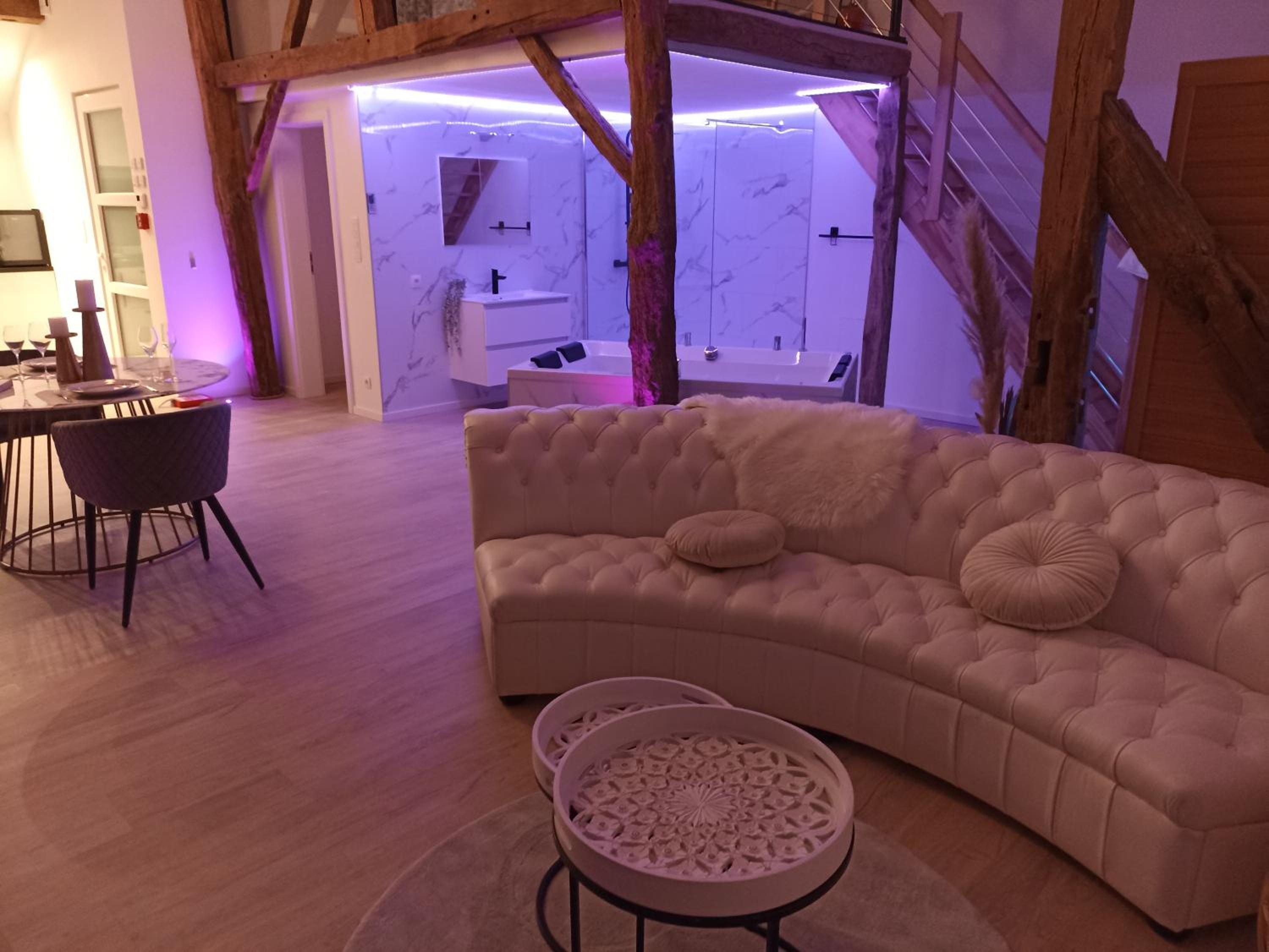 Loft blanc (baignoire balnéo et sauna)