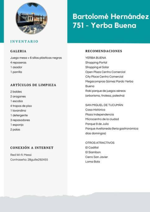 CASA por temporada en Yerba Buena/Tucumán