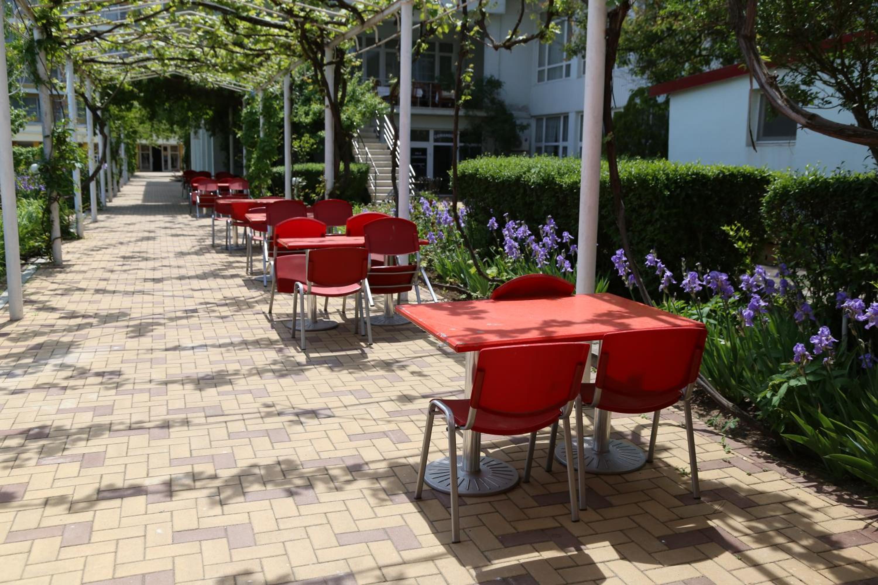 outdoor BBQ area