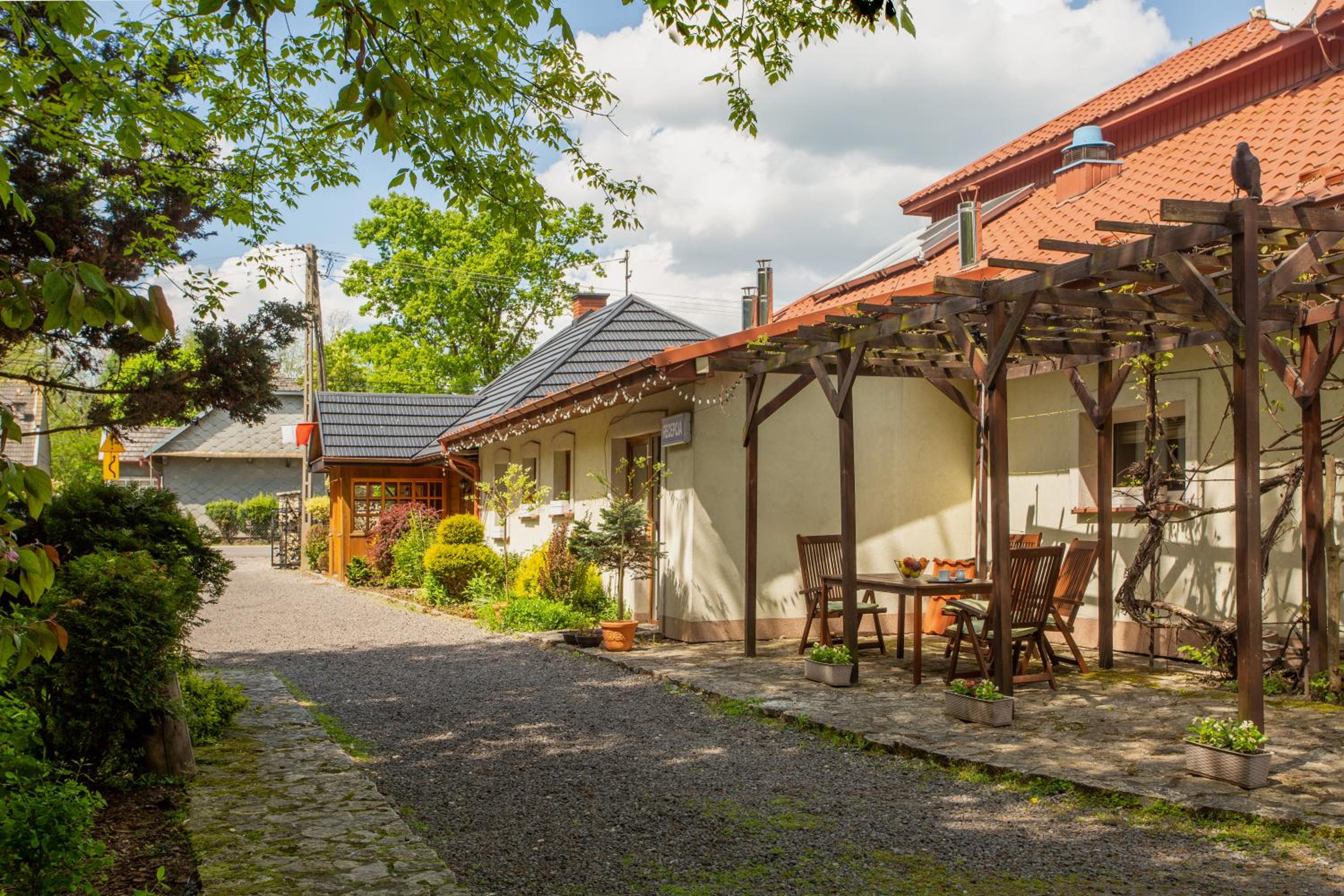 outdoor BBQ area