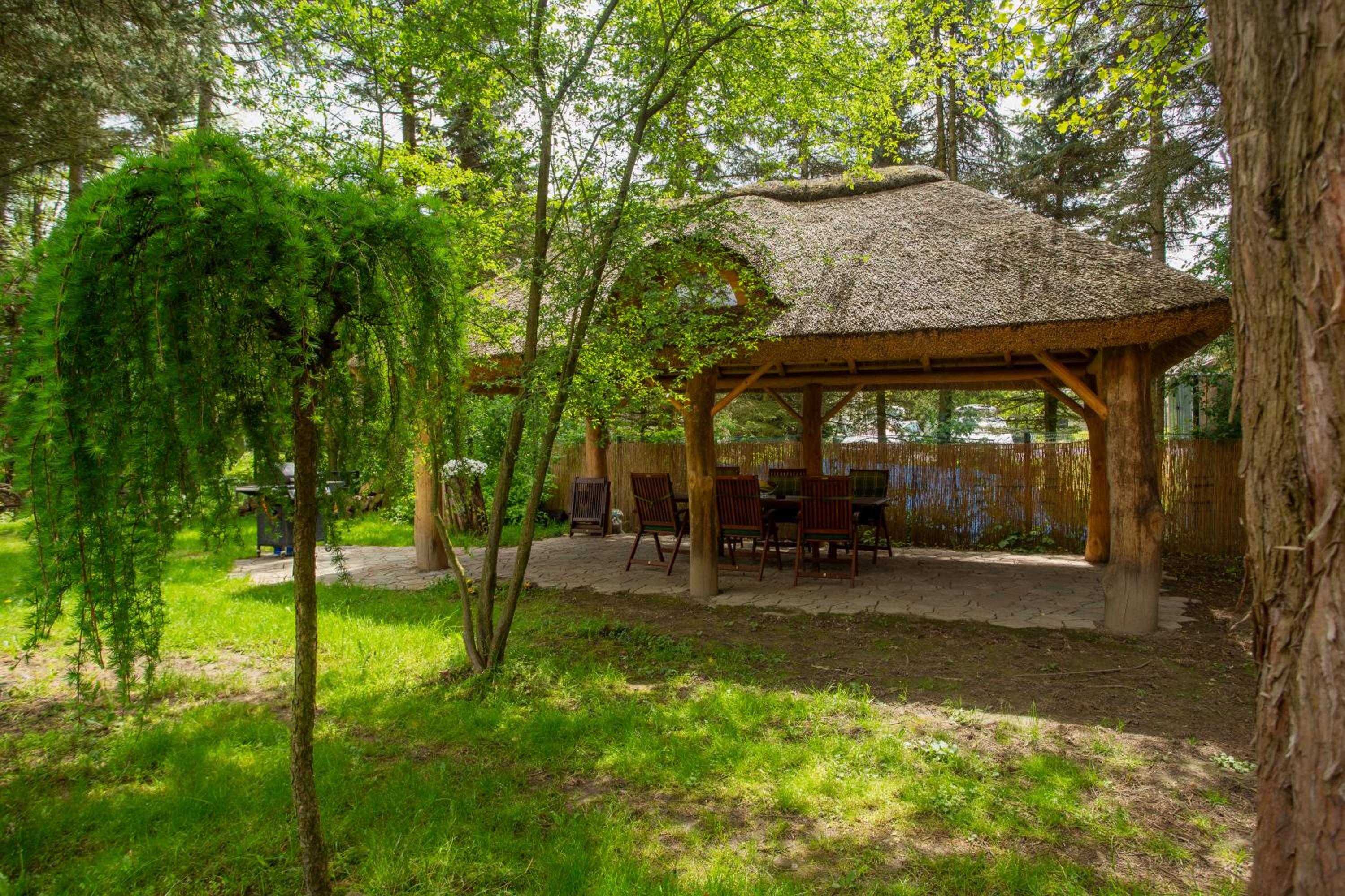 outdoor BBQ area