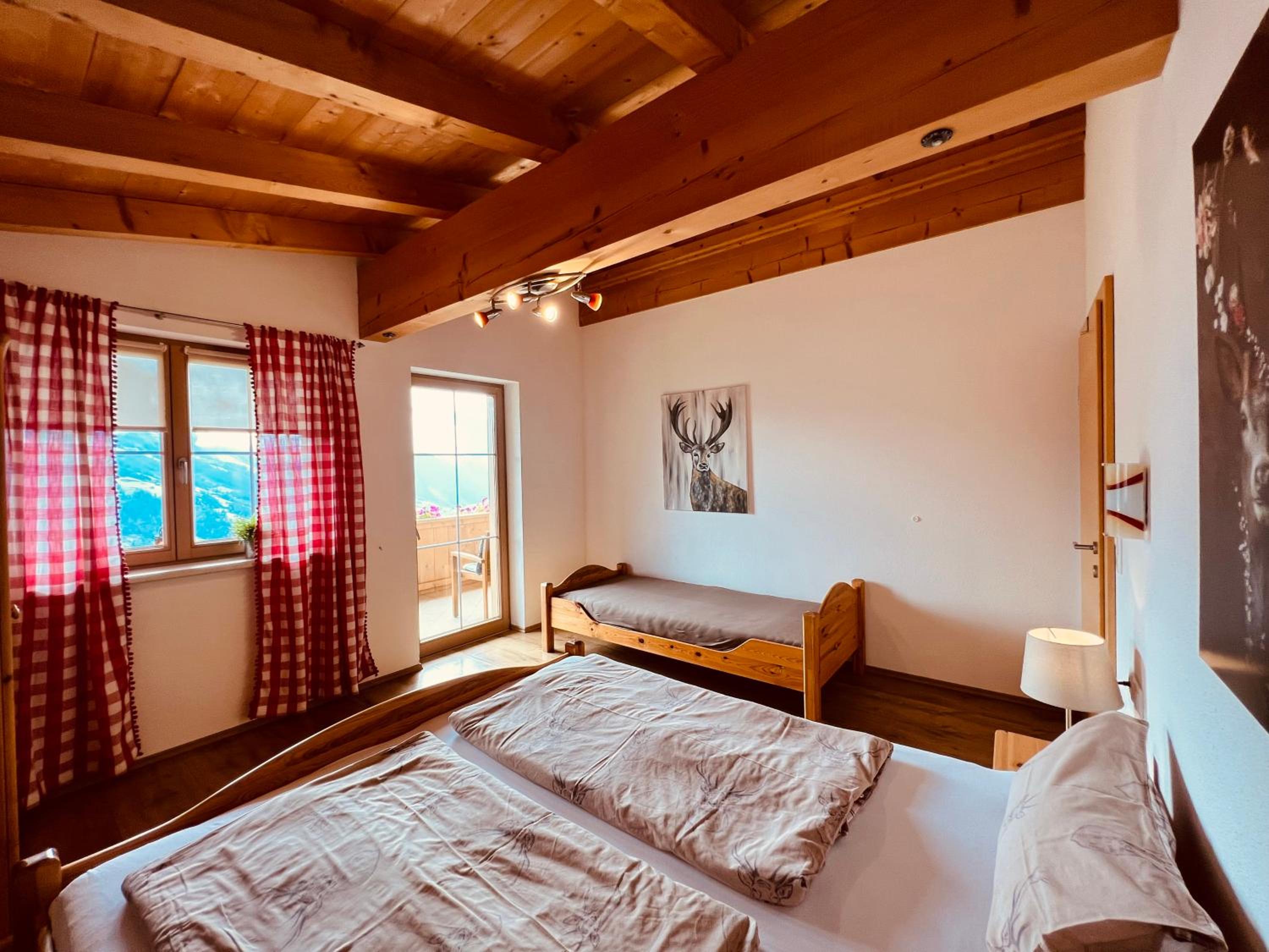 Ferienhaus Zillertal Panorama Blick Balkon Sauna
