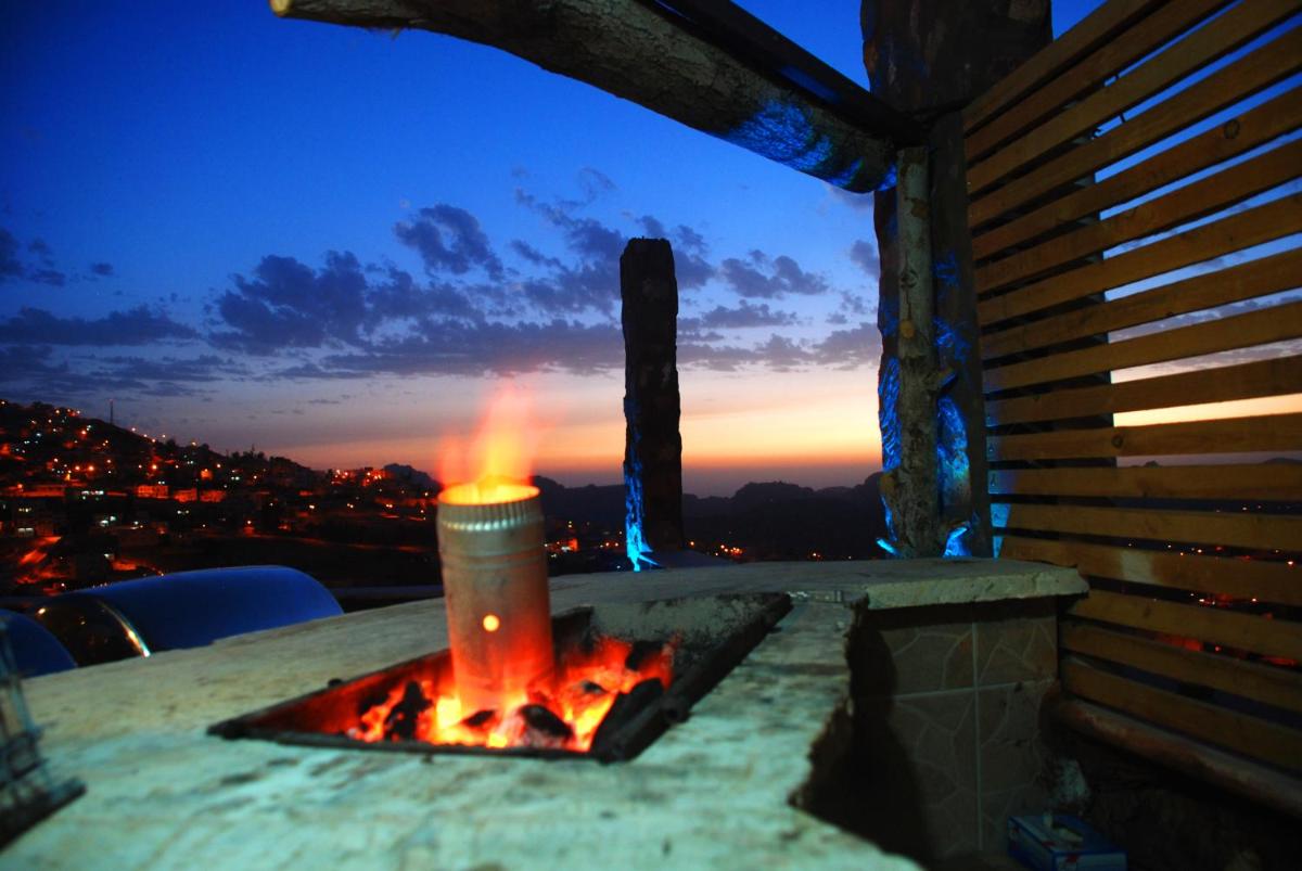 outdoor BBQ area