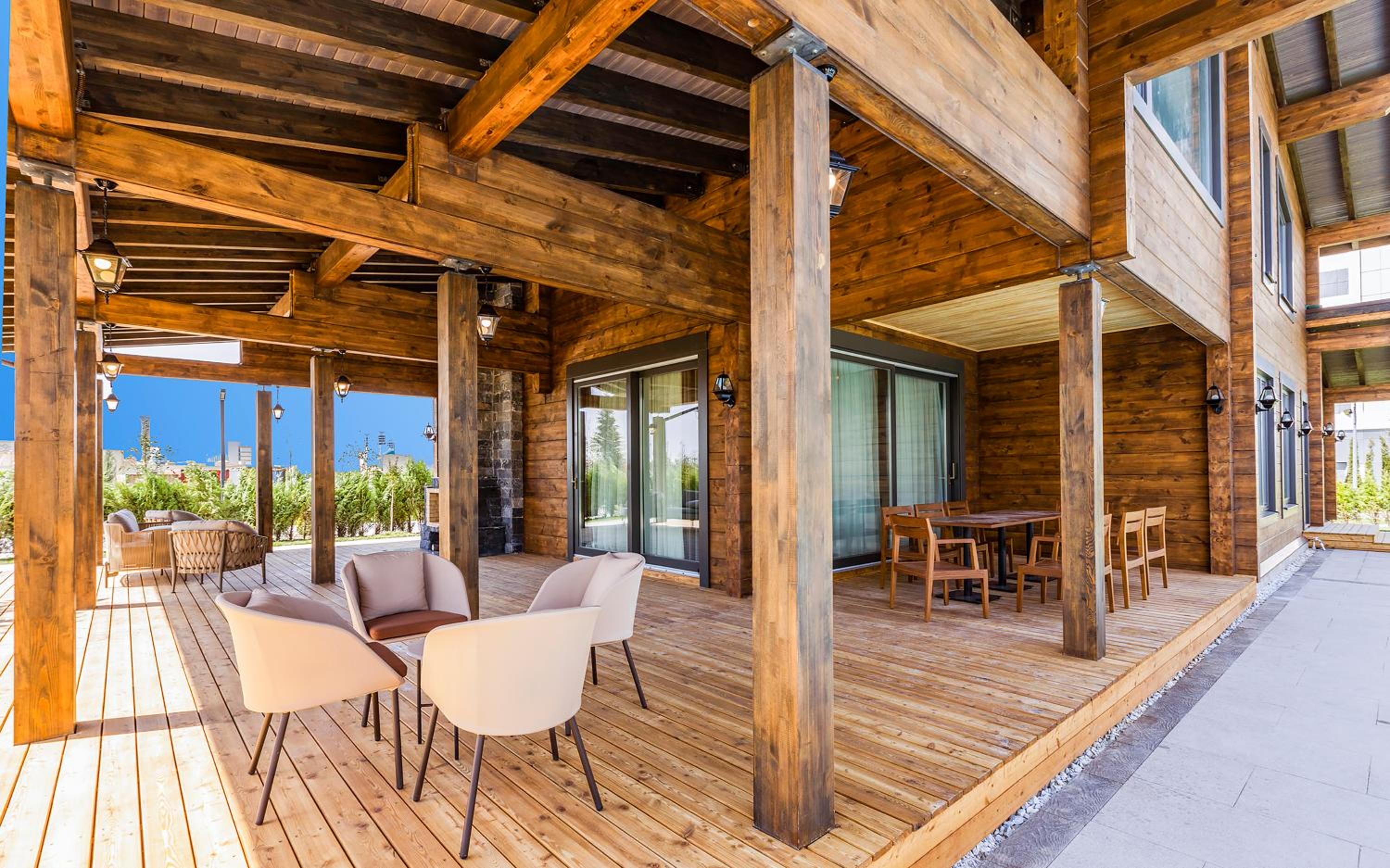 outdoor BBQ area